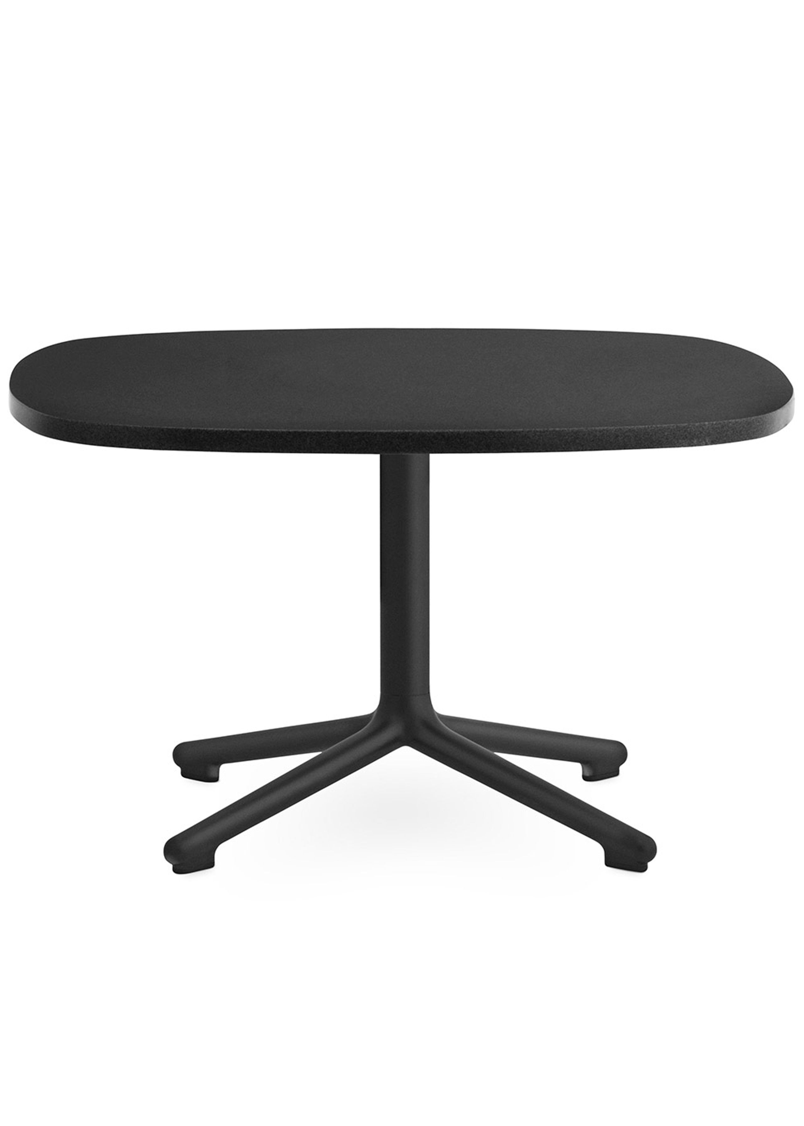 Normann Copenhagen - Tisch - Era table - Black Aluminium / Black Granite