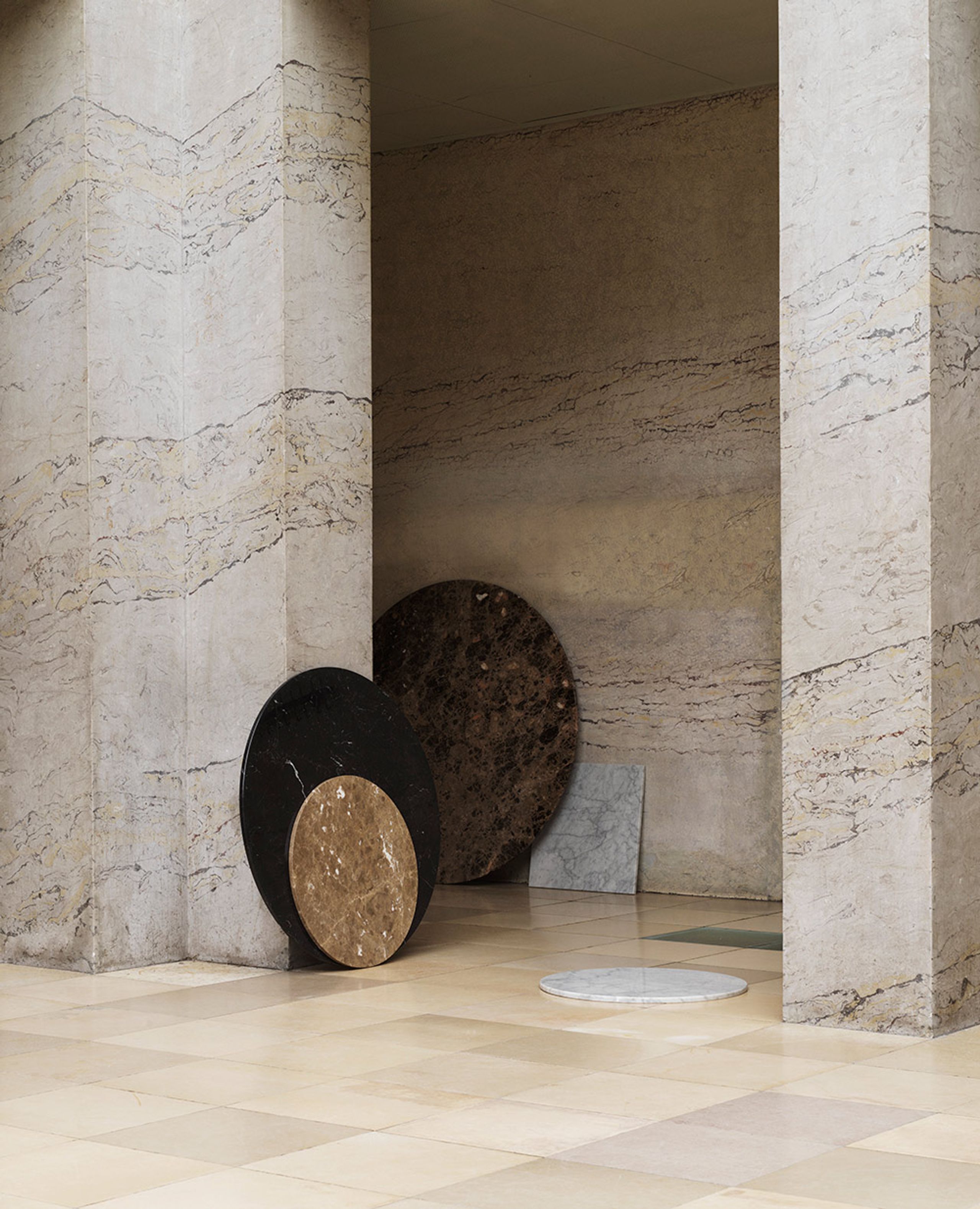 Normann Copenhagen - Table - Scala Table H75 cm - Marble - Black