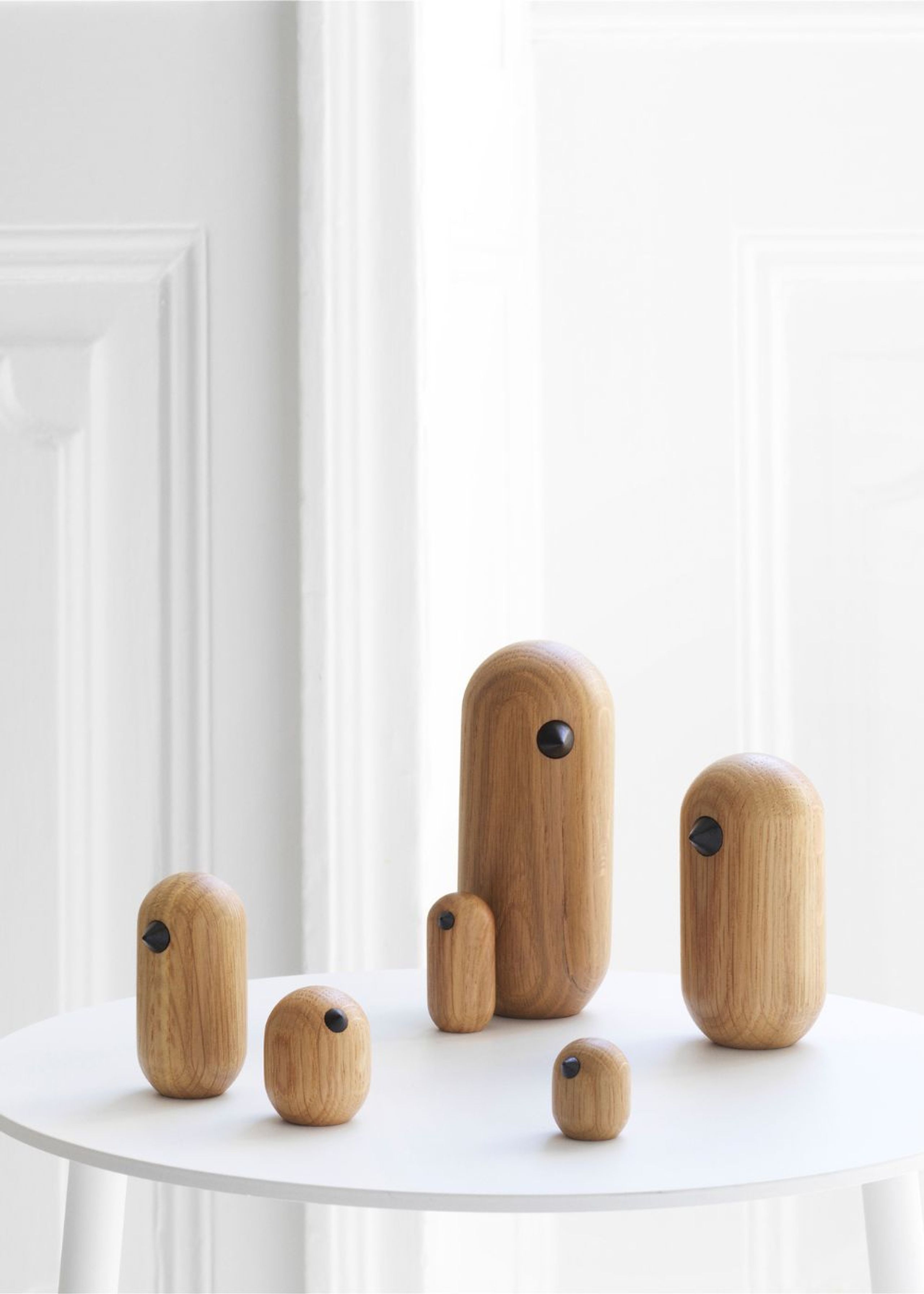 Normann Copenhagen - Figur - Little Bird 10 cm - Oak