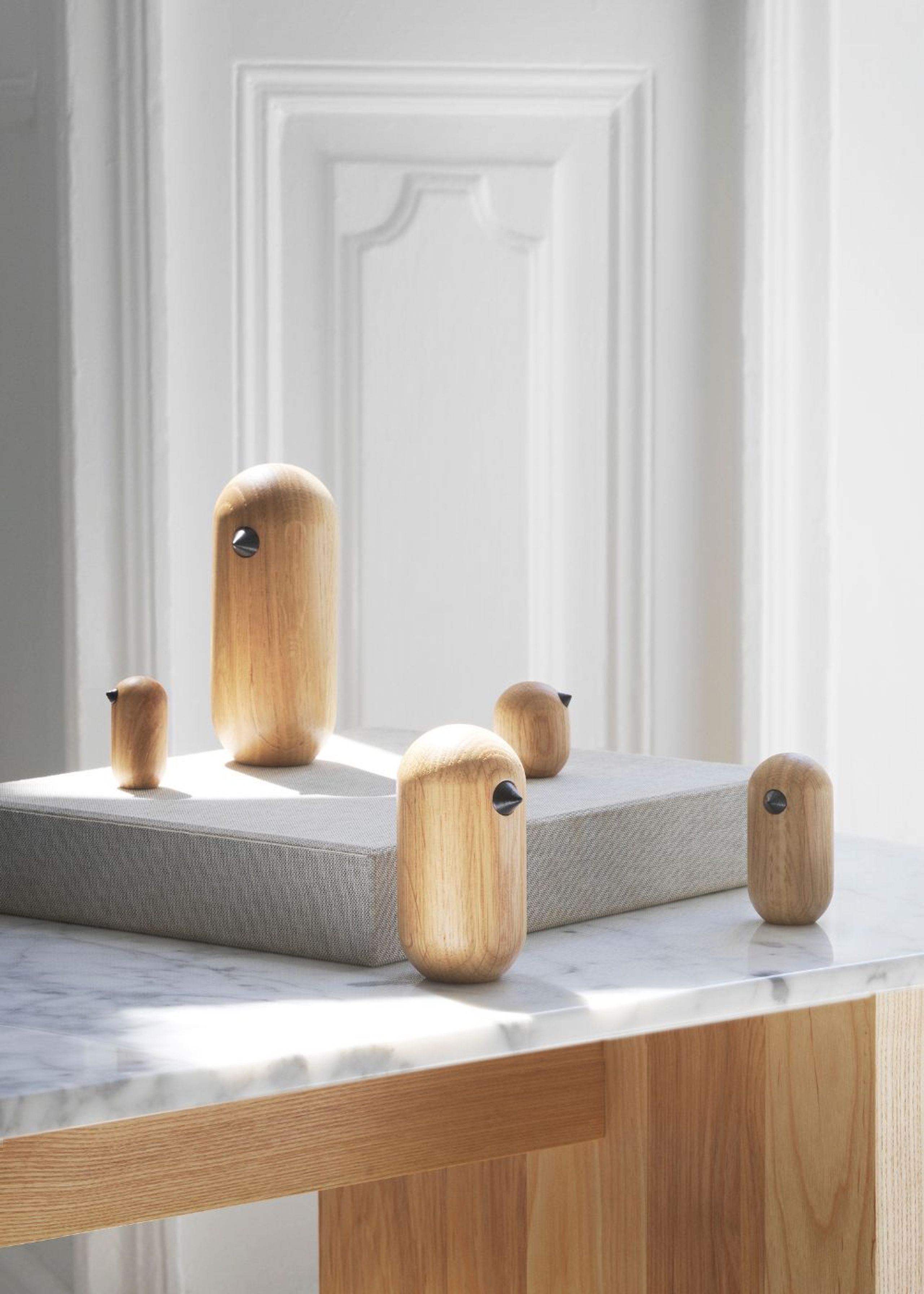 Normann Copenhagen - Figur - Little Bird 10 cm - Oak