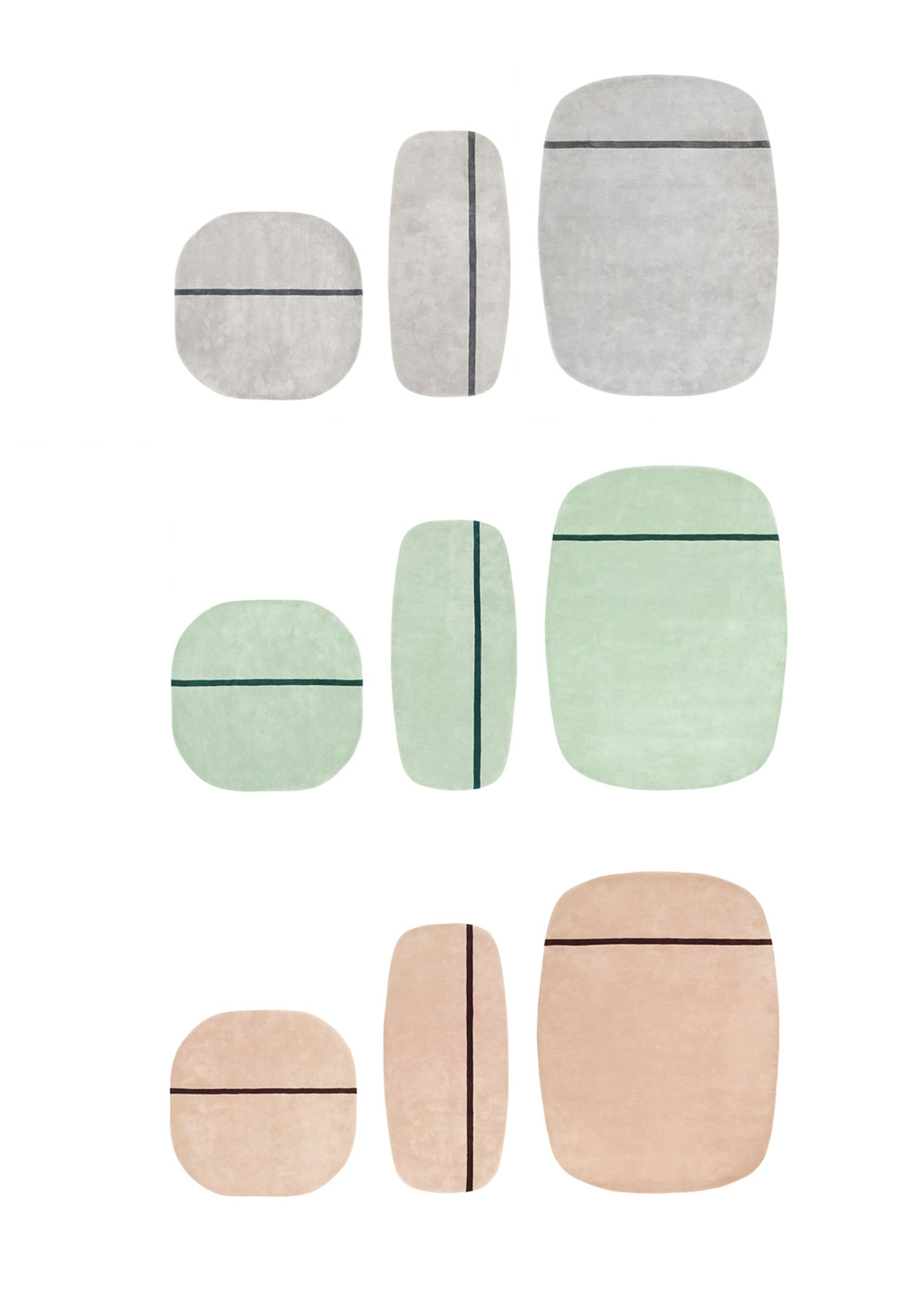 Normann Copenhagen - Matto - Oona Carpet - Mint / 140x140