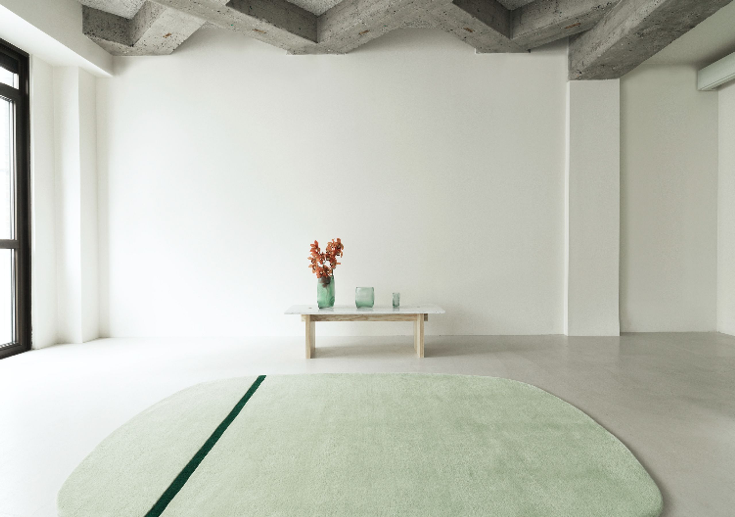 Normann Copenhagen - Gulvtæppe - Oona Carpet - Sand / 140x140