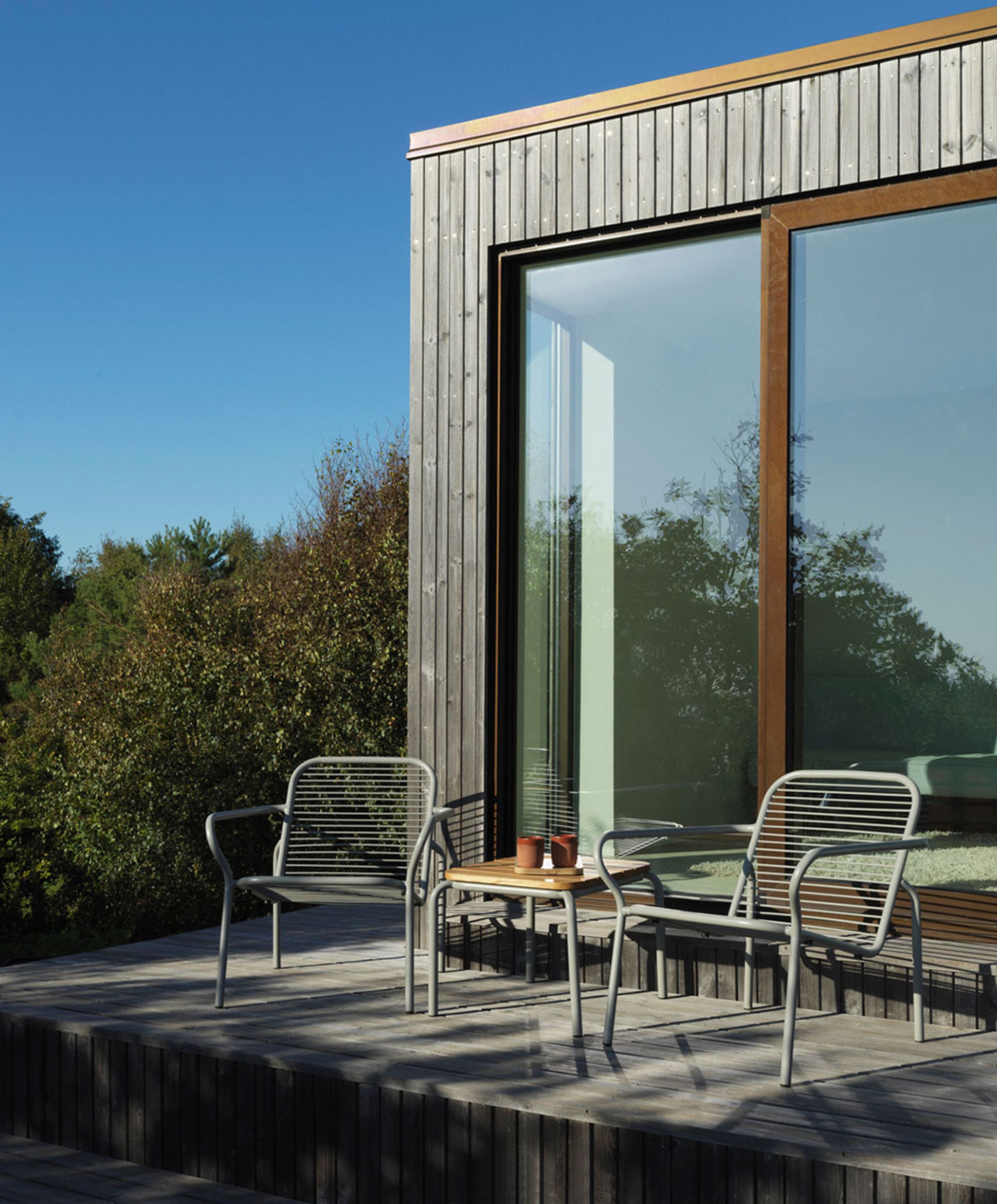 Normann Copenhagen - Garden table - Vig Table Robinia - Grey - Large