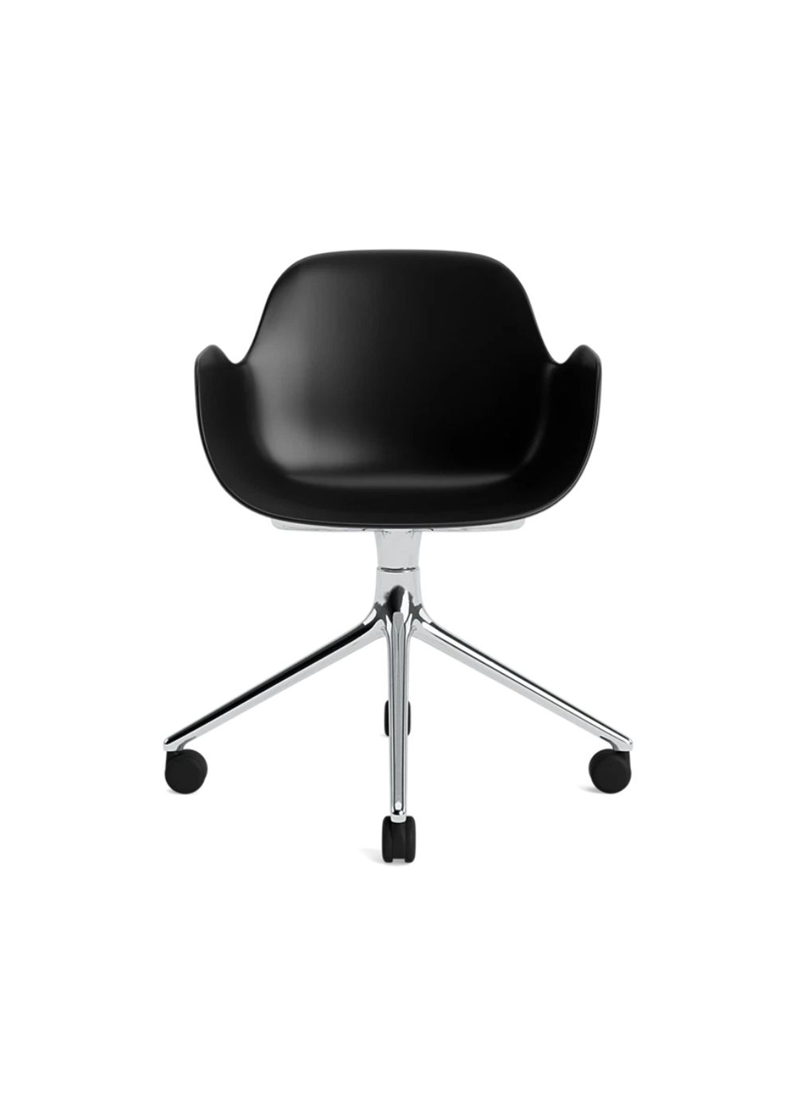 Normann Copenhagen - Office Chair - Form Armchair Swivel 4W Alu - Black / Aluminum