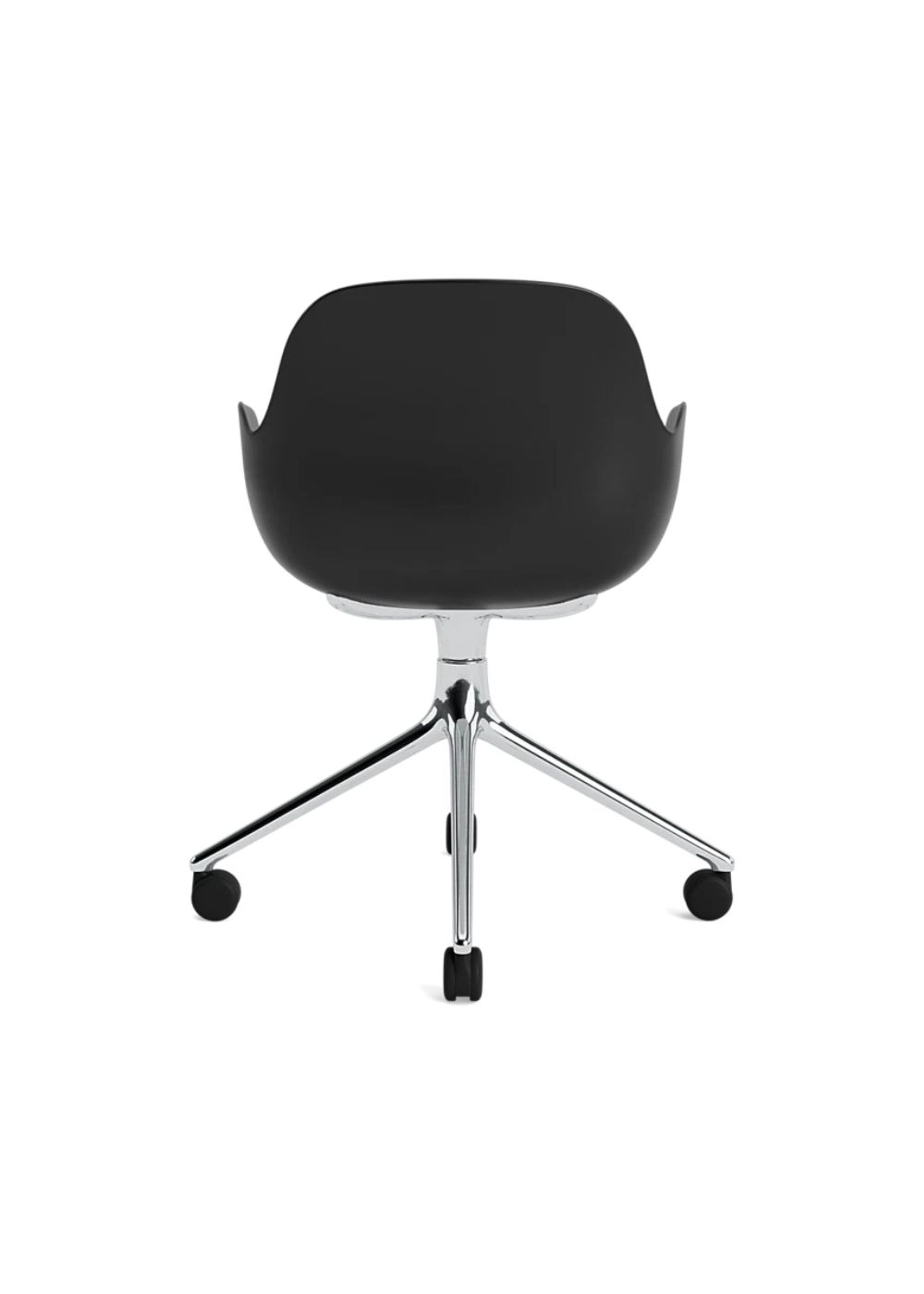 Normann Copenhagen - Office Chair - Form Armchair Swivel 4W Alu - Black / Aluminum