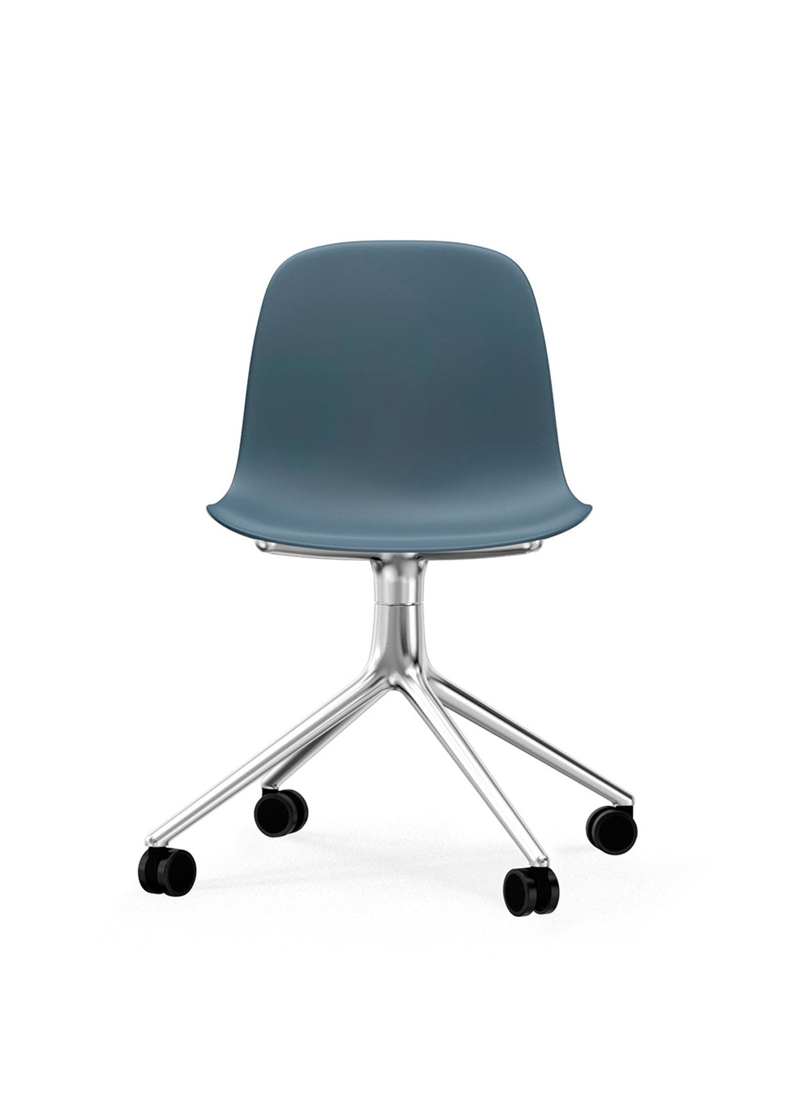 Normann Copenhagen - Office Chair - Form Chair Swivel 4W Alu - Blue / Aluminum