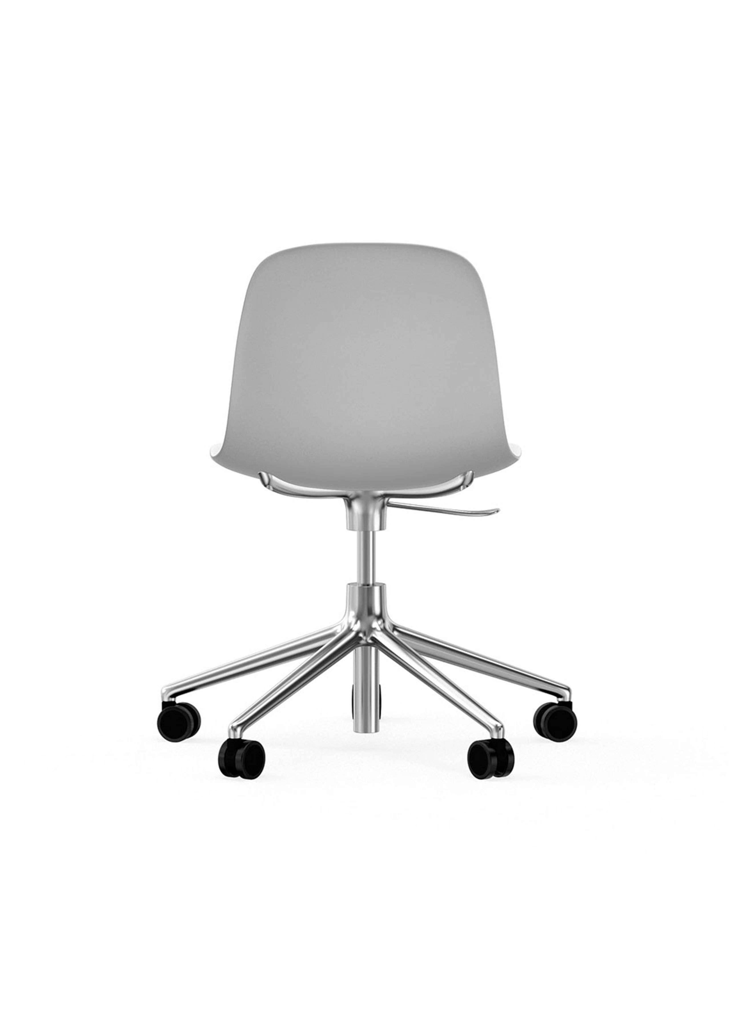 Normann Copenhagen - Kontorstol - Form Chair Swivel 5W Gas Lift Alu - Aluminium / White