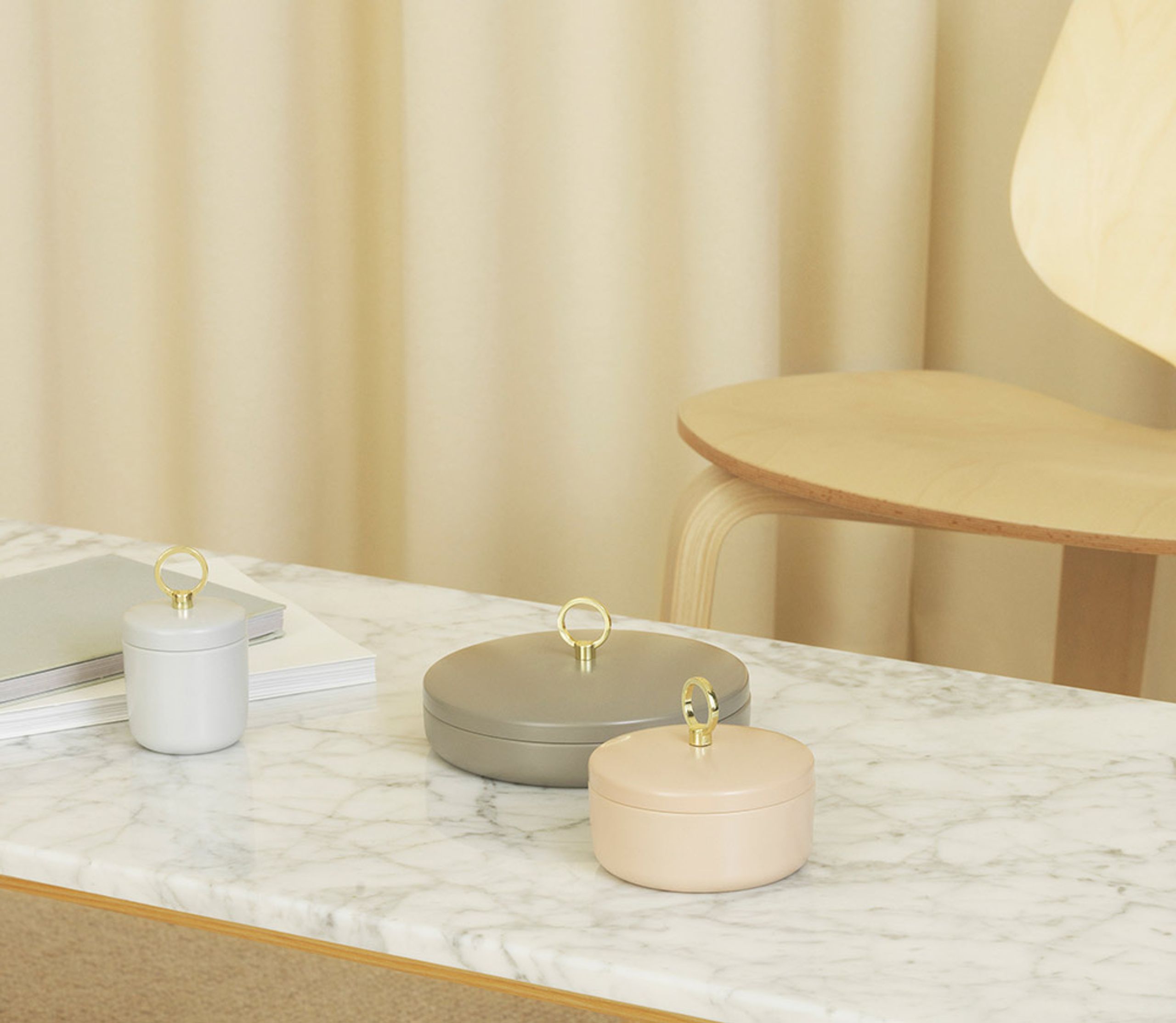 Normann Copenhagen - Pot - Ring Box - Medium - Sand