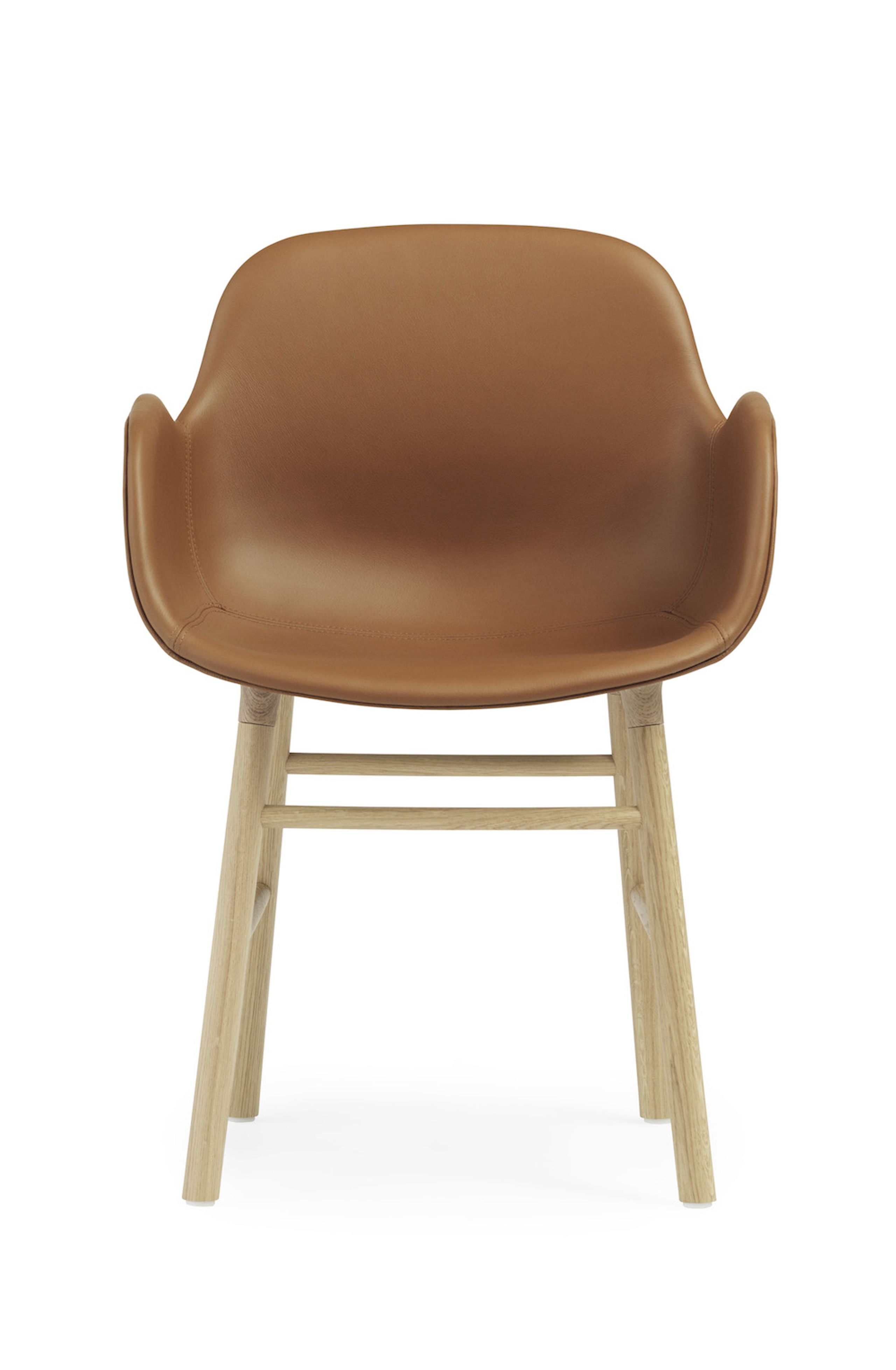 Normann Copenhagen - Armchair - Form Armchair - Full Upholstery Wood - Frame: oak / Ultra Leather