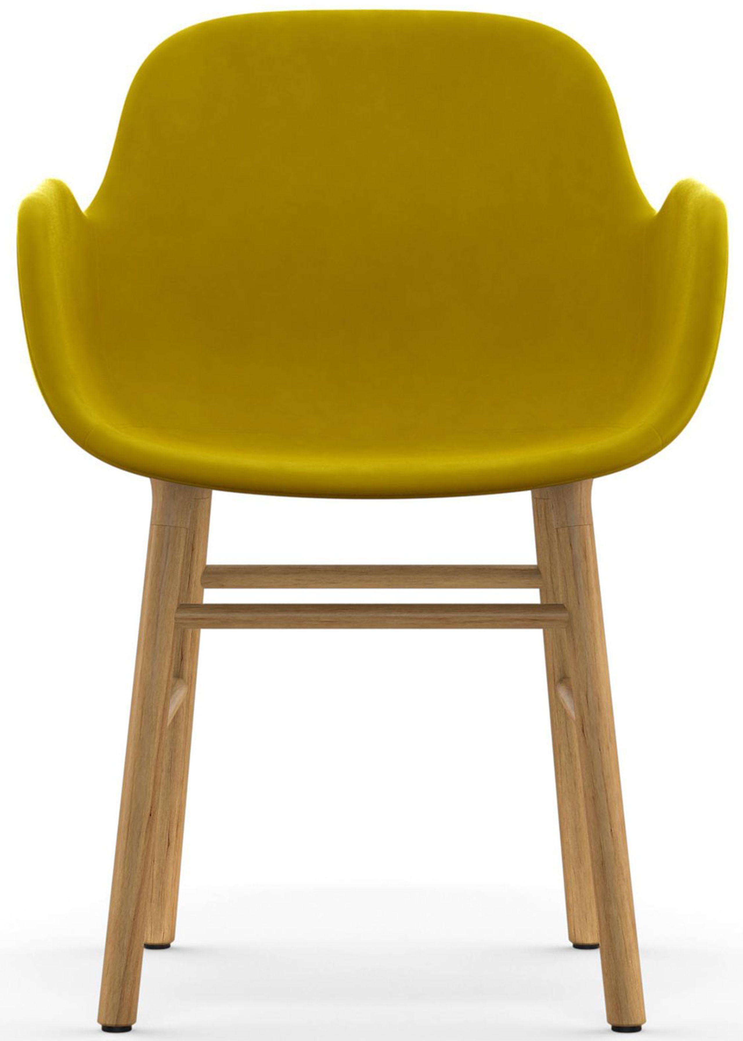 Normann Copenhagen - Armchair - Form Armchair - Full Upholstery Wood - Frame: Oak / Fabric: City Velvet vol. 2 43
