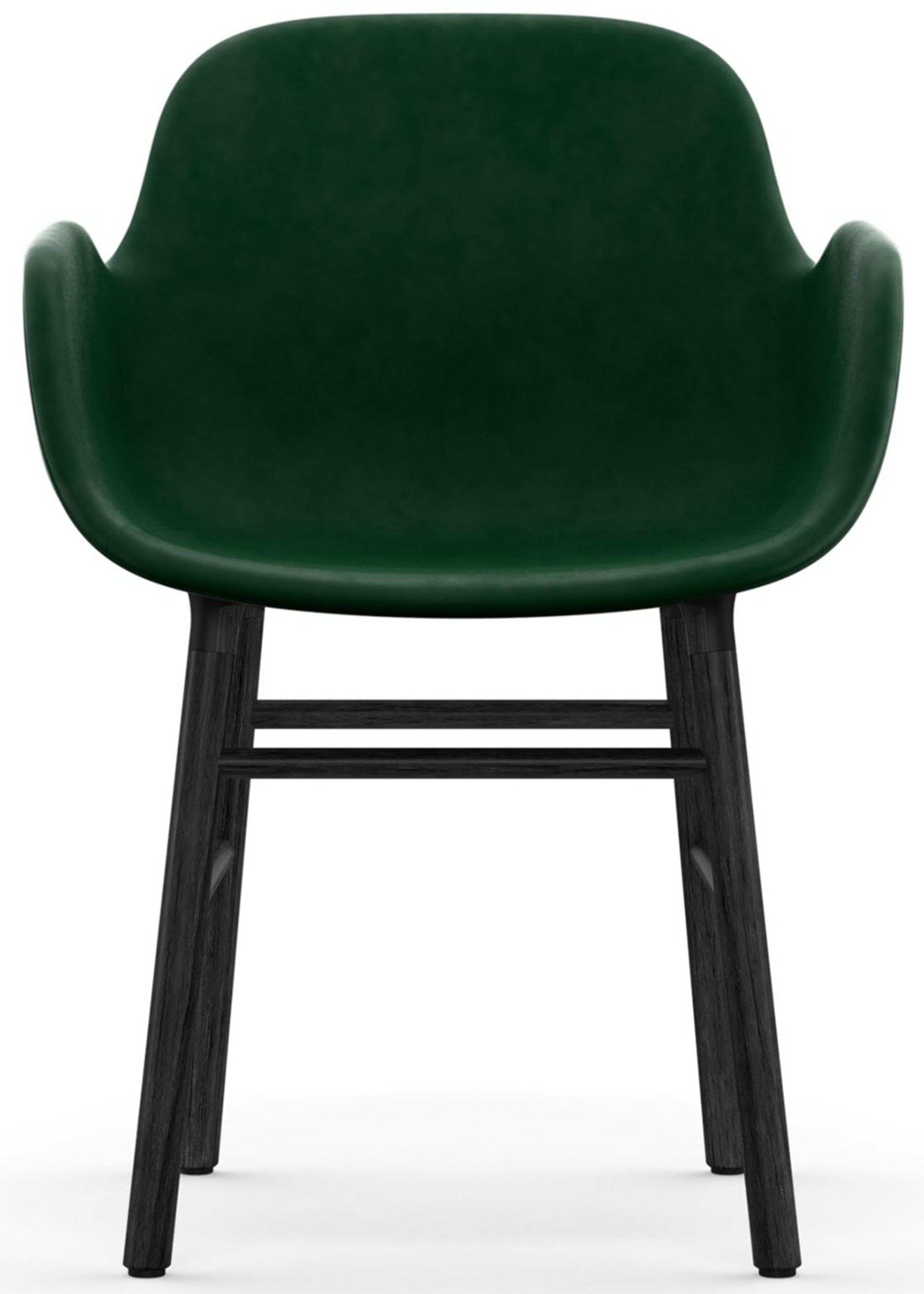 Normann Copenhagen - Fauteuil - Form Armchair - Full Upholstery Wood - Frame: Black Lacquered / Fabric: City Velvet vol. 2 35