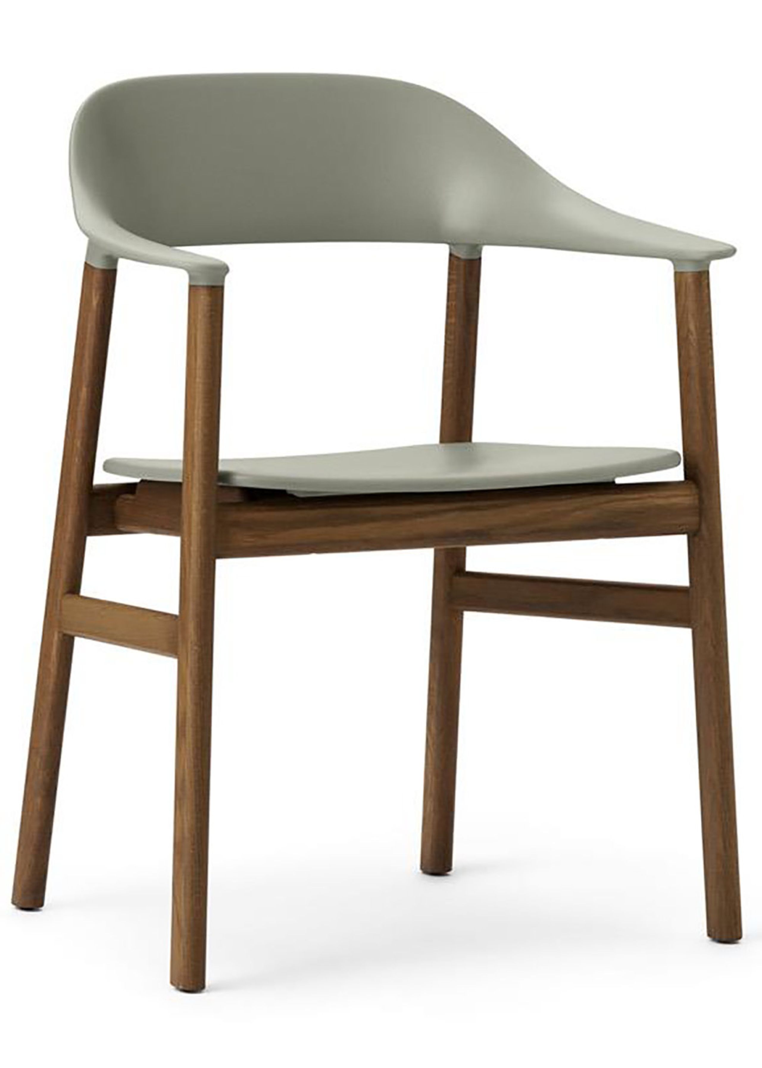 Normann Copenhagen - Chaise à manger - Herit armchair - Dusty Green / Smoked Oak