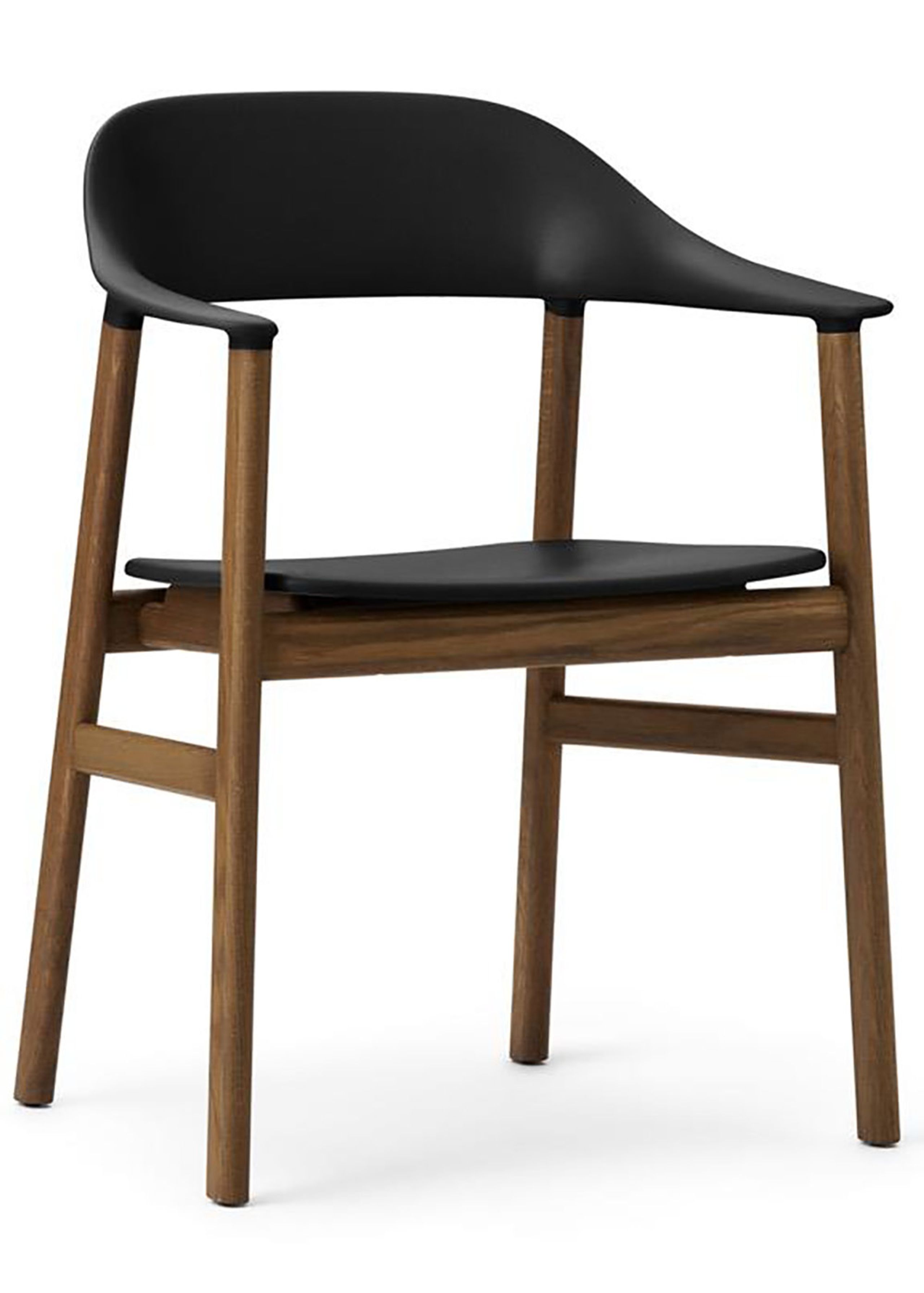 Normann Copenhagen - Lænestol - Herit lænestol - Sort / Røget Eg