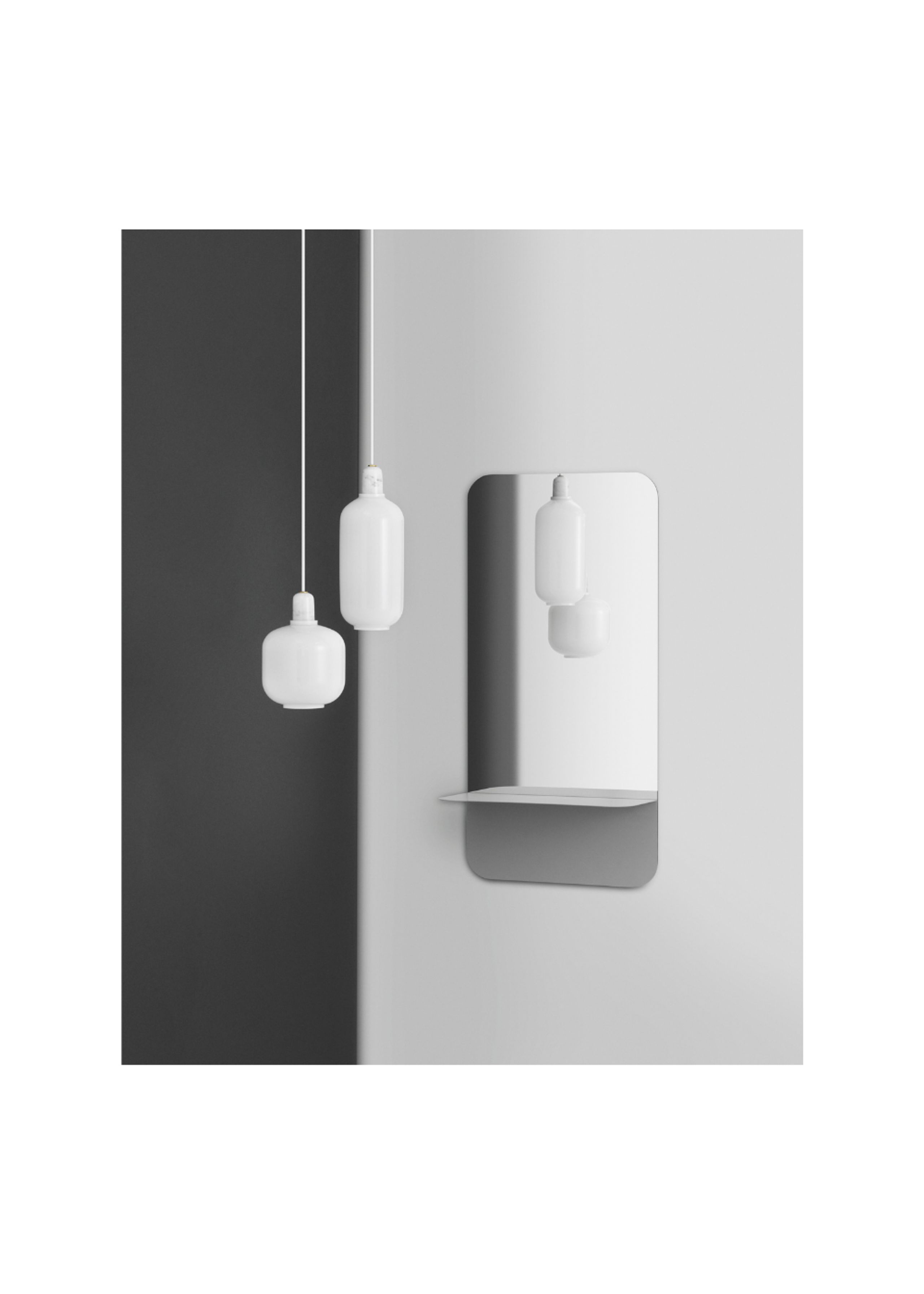 Normann Copenhagen - Lamp - Amp Lamp - Matt White -Lille