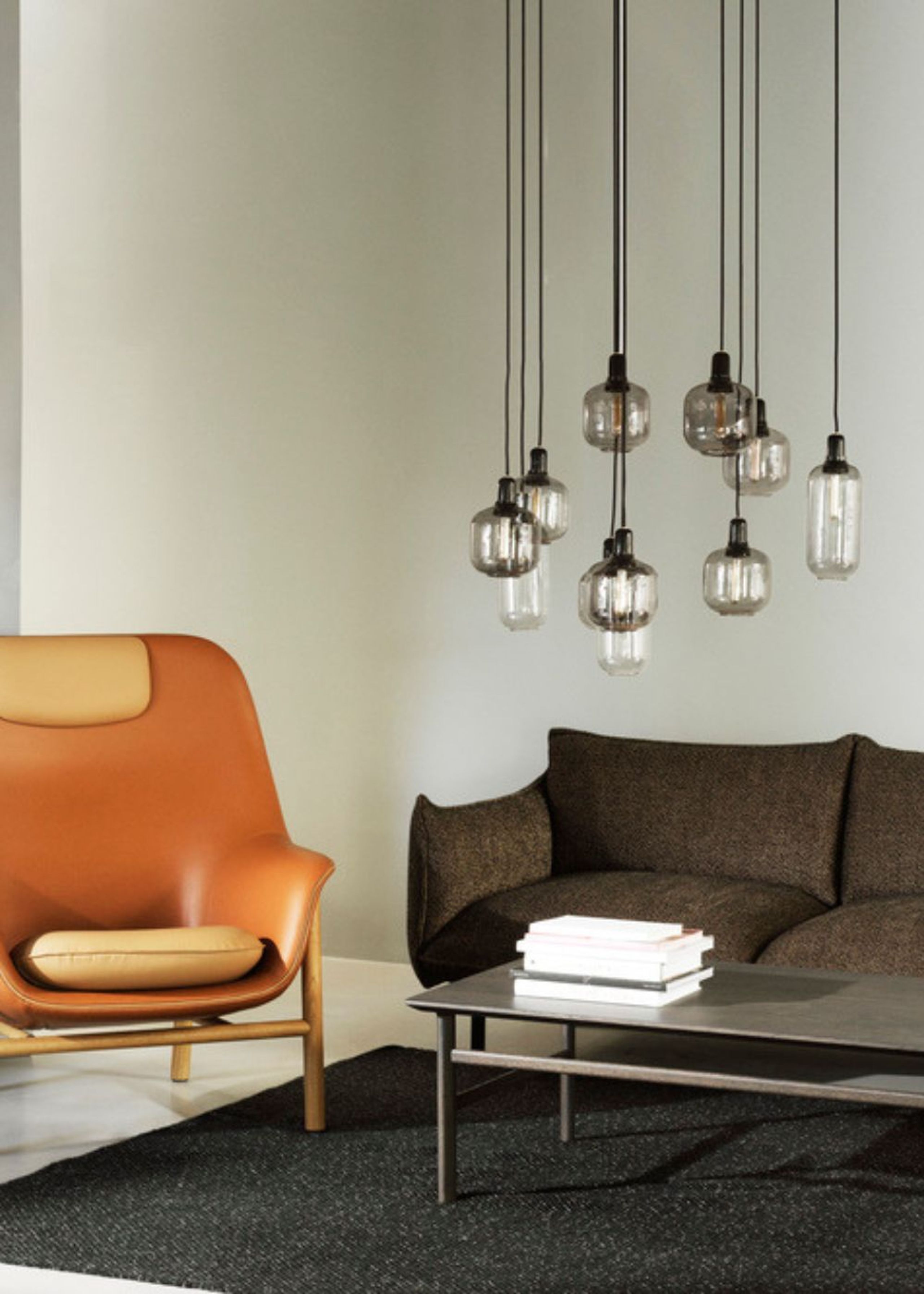 Normann Copenhagen - Pendant Lamp - Amp Lamp - Smoke / Black - Small