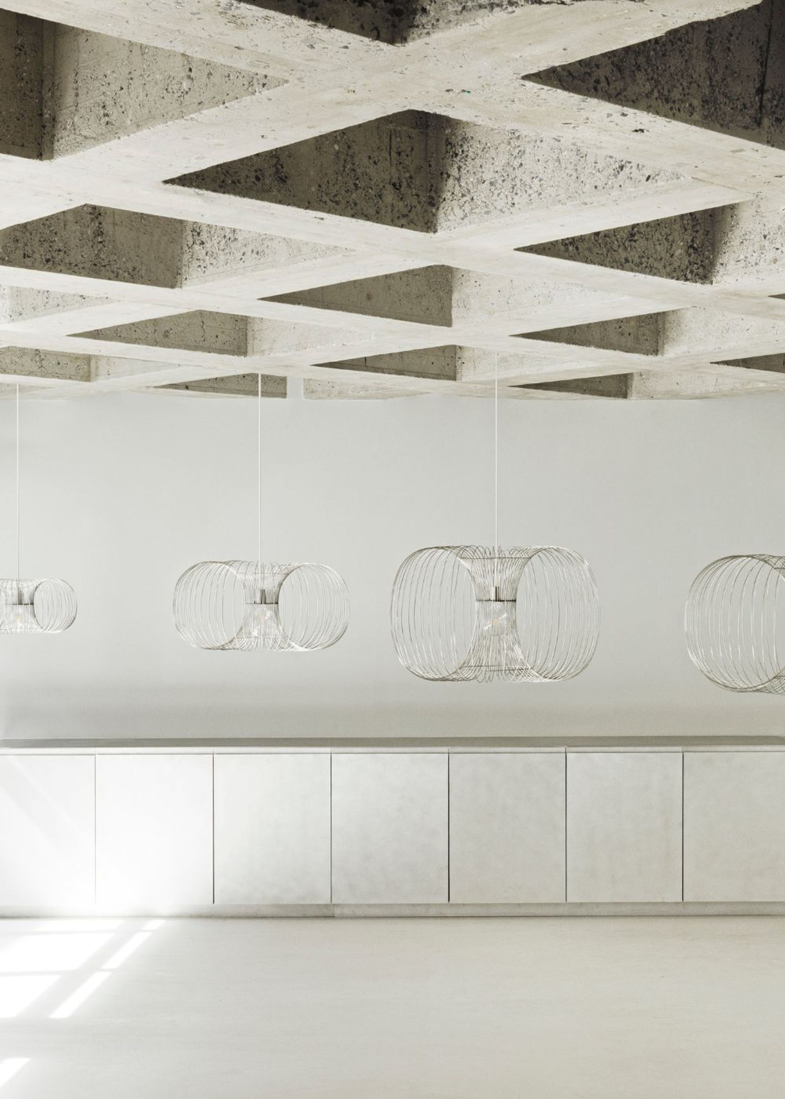 Normann Copenhagen - Pendant Lamp - Coil Lamp - Stainless Steel / S