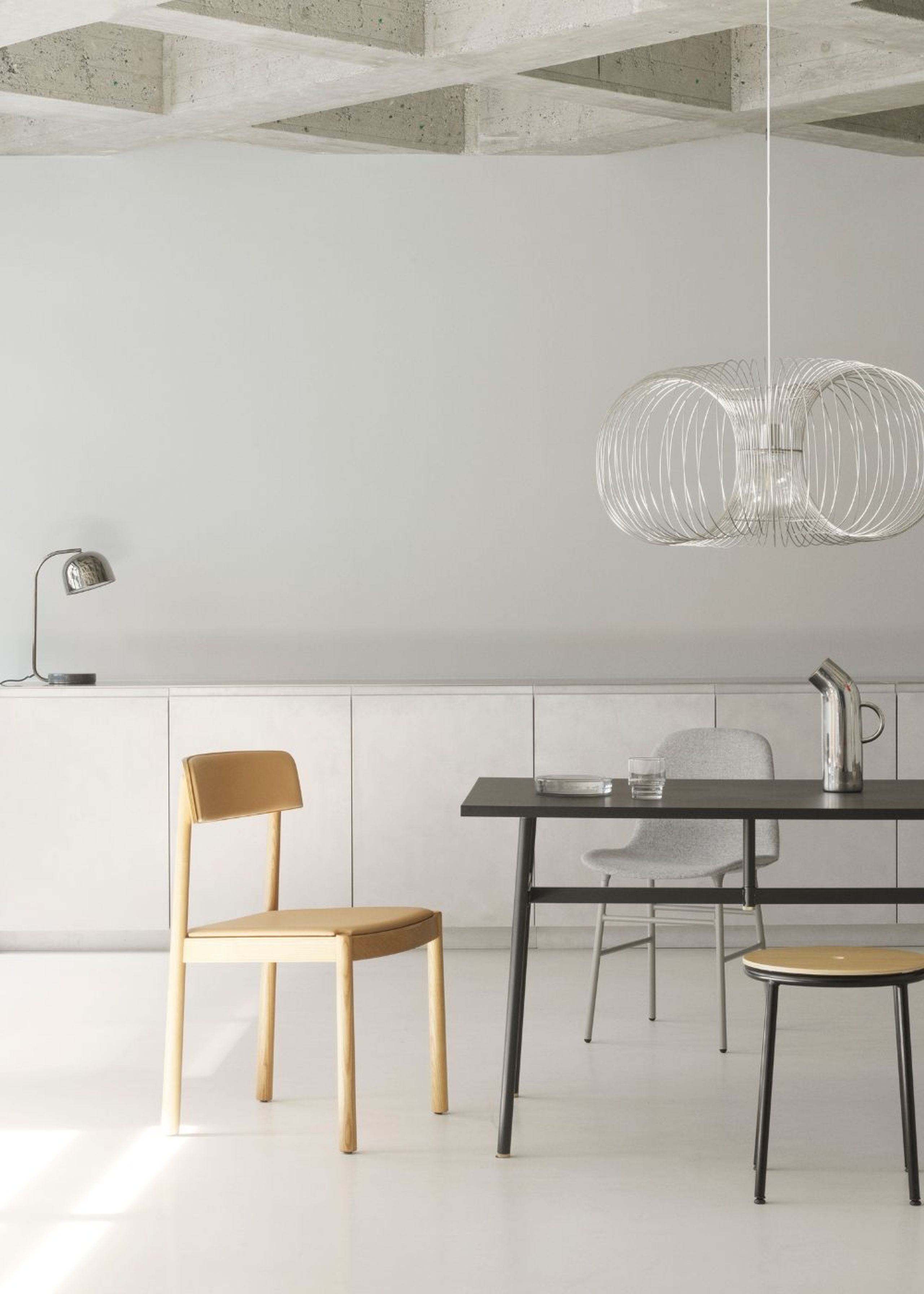 Normann Copenhagen - Pendant Lamp - Coil Lamp - Stainless Steel / S