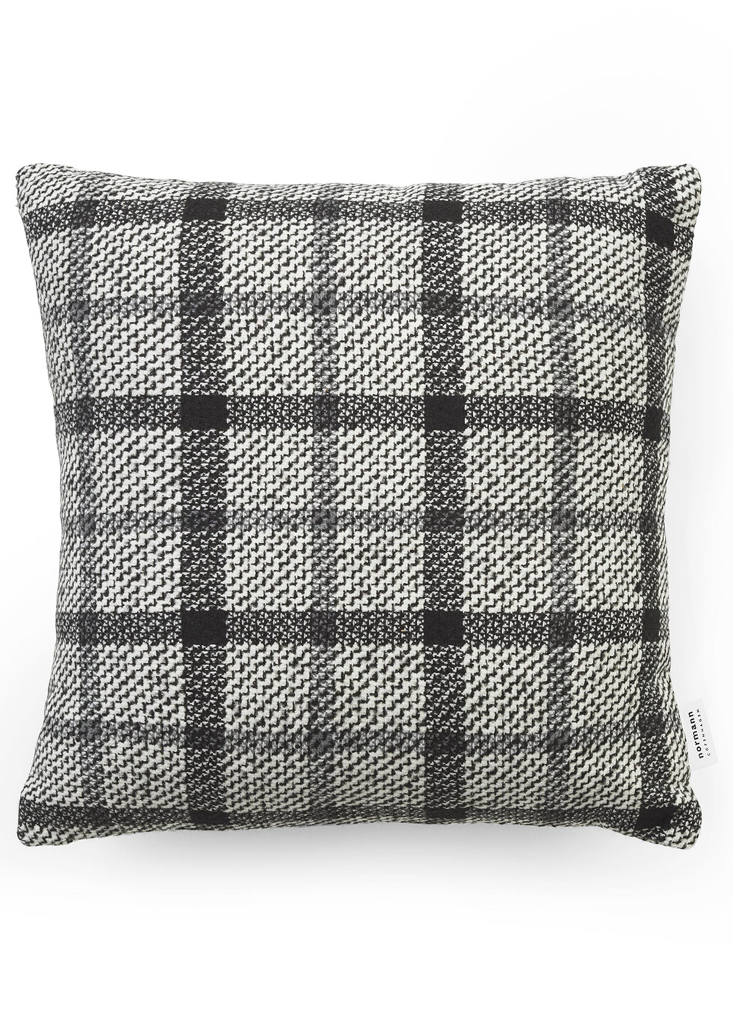 Normann Copenhagen - Pillow - Flair - Black/White Mega Check - 40x40