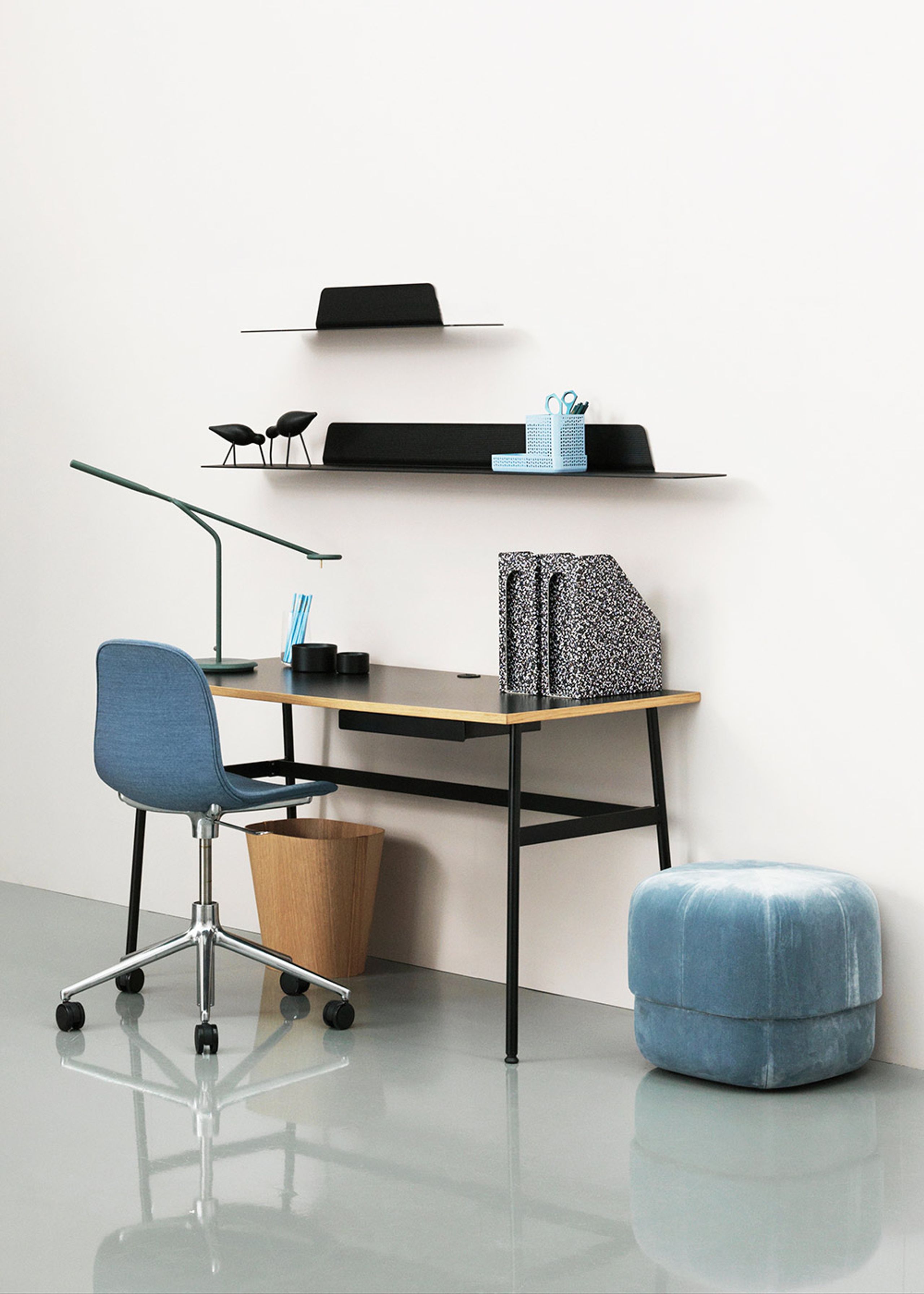 Normann Copenhagen - Puff - Circus Velour - Light Blue - Small