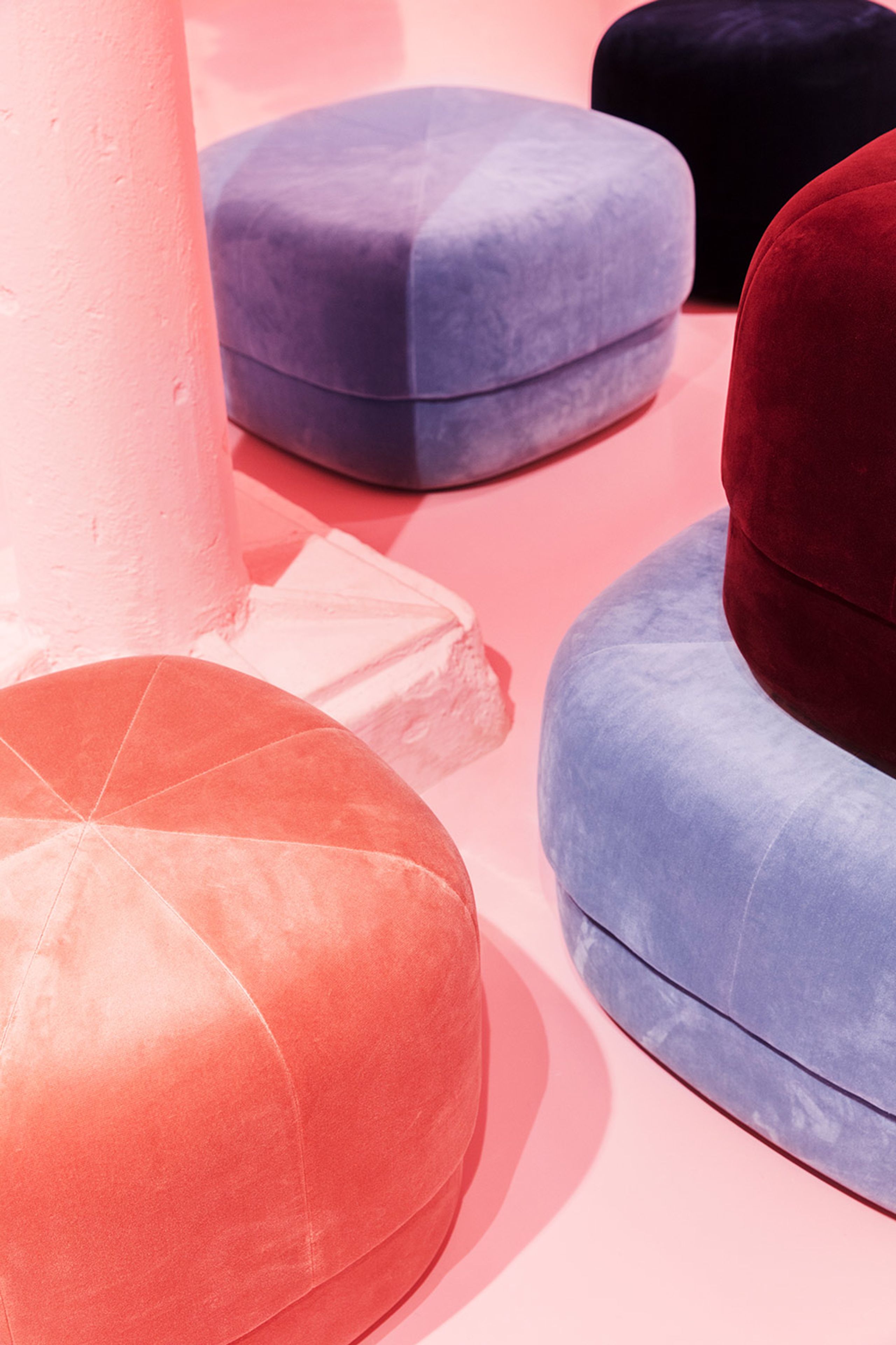 Normann Copenhagen - Puff - Circus Velour - Light Blue - Small