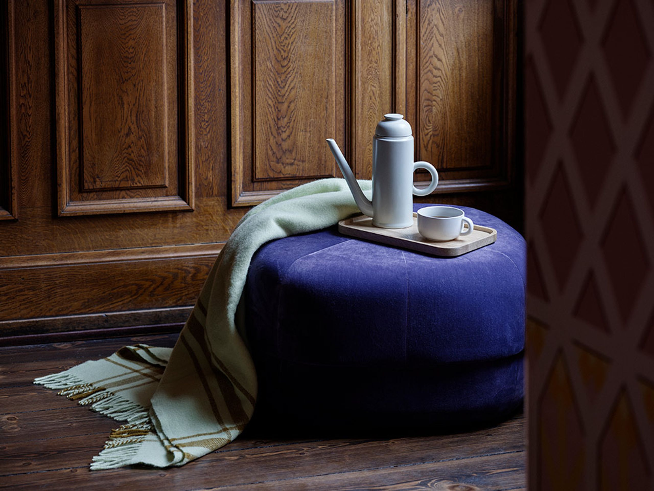 Normann Copenhagen - Puff - Circus Velour - Light Blue - Small