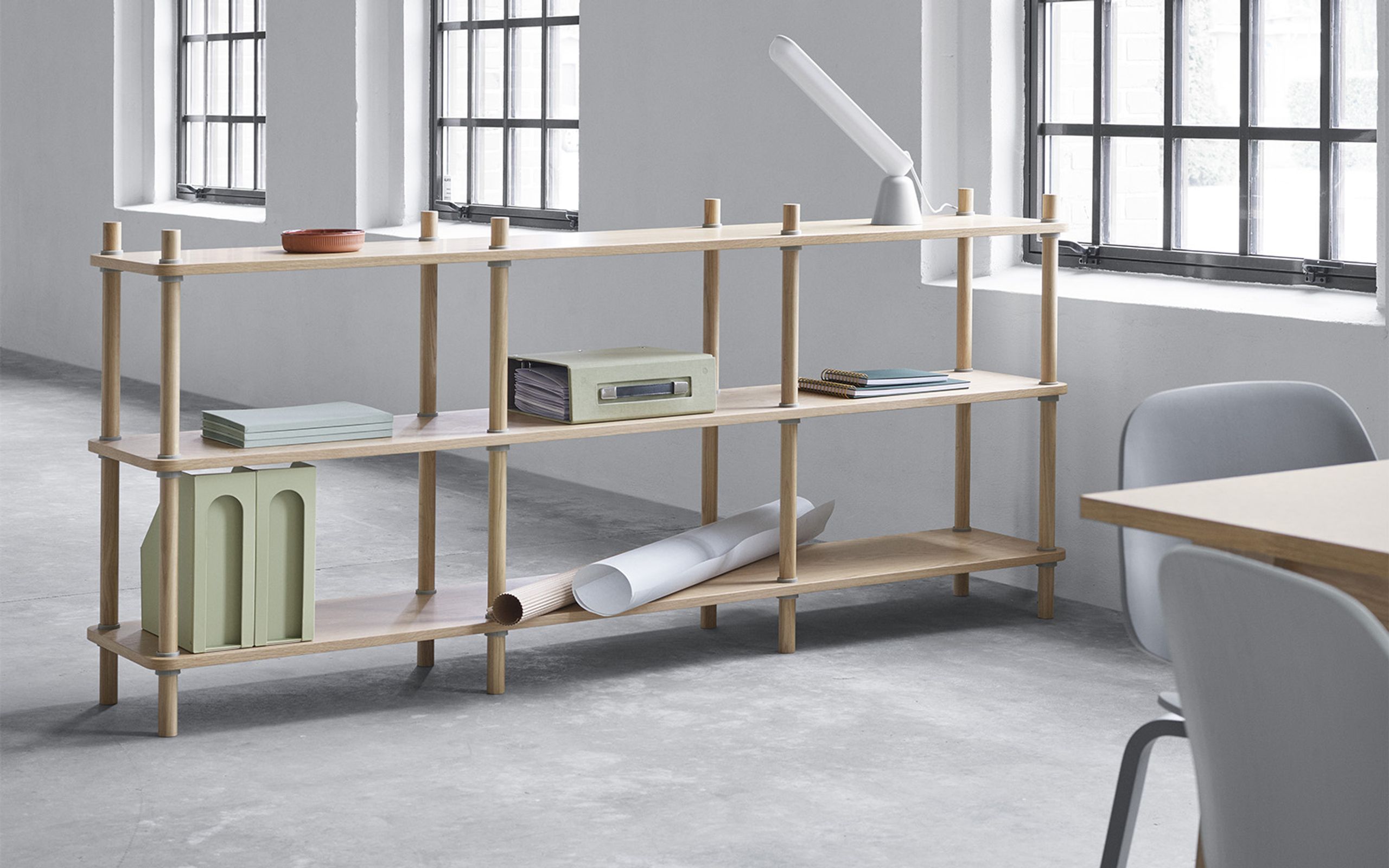 Normann Copenhagen - Étagère - Jam reol - 8 pile oak/grey