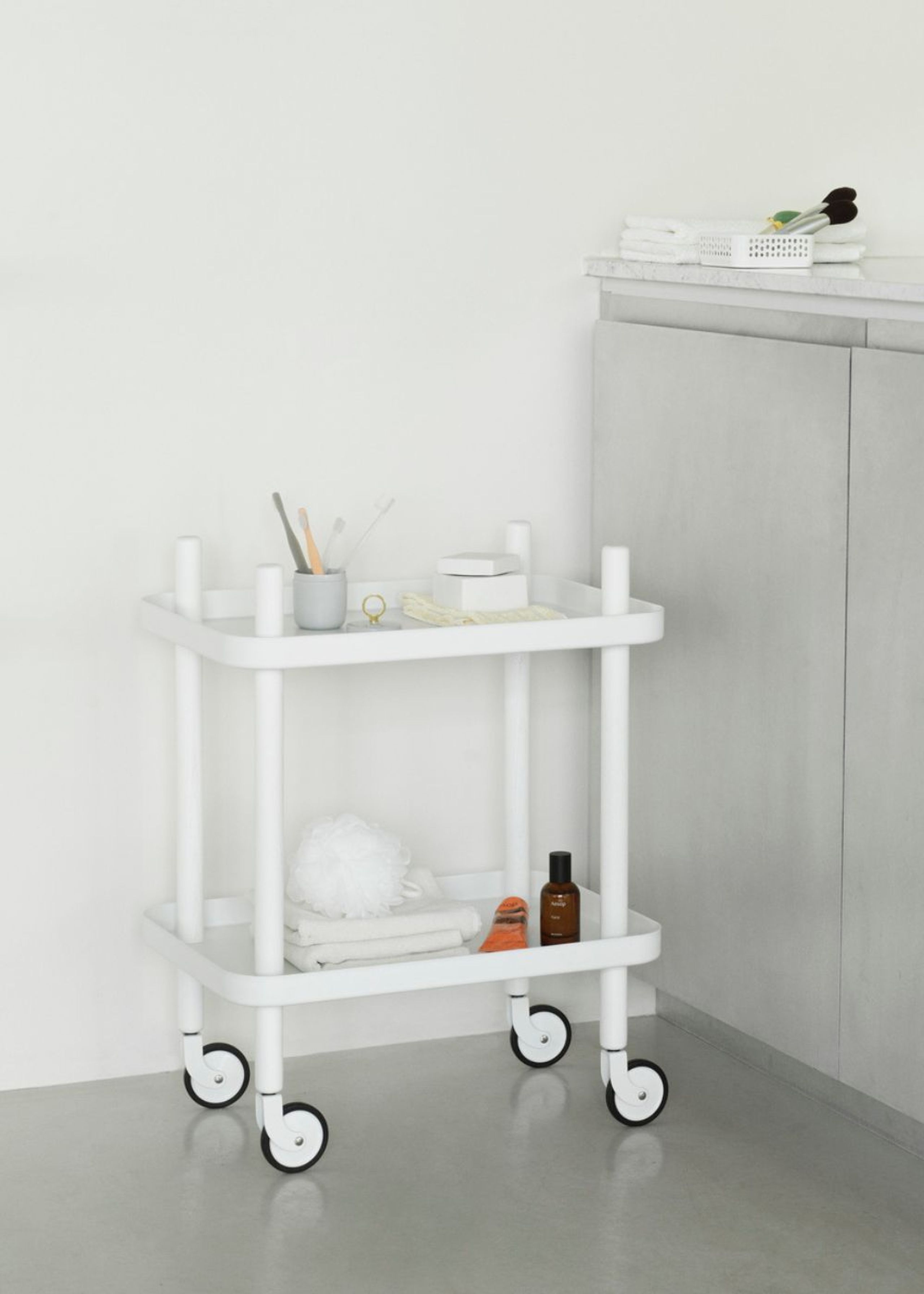 Normann Copenhagen - Rullebord - Block Table - Hvid
