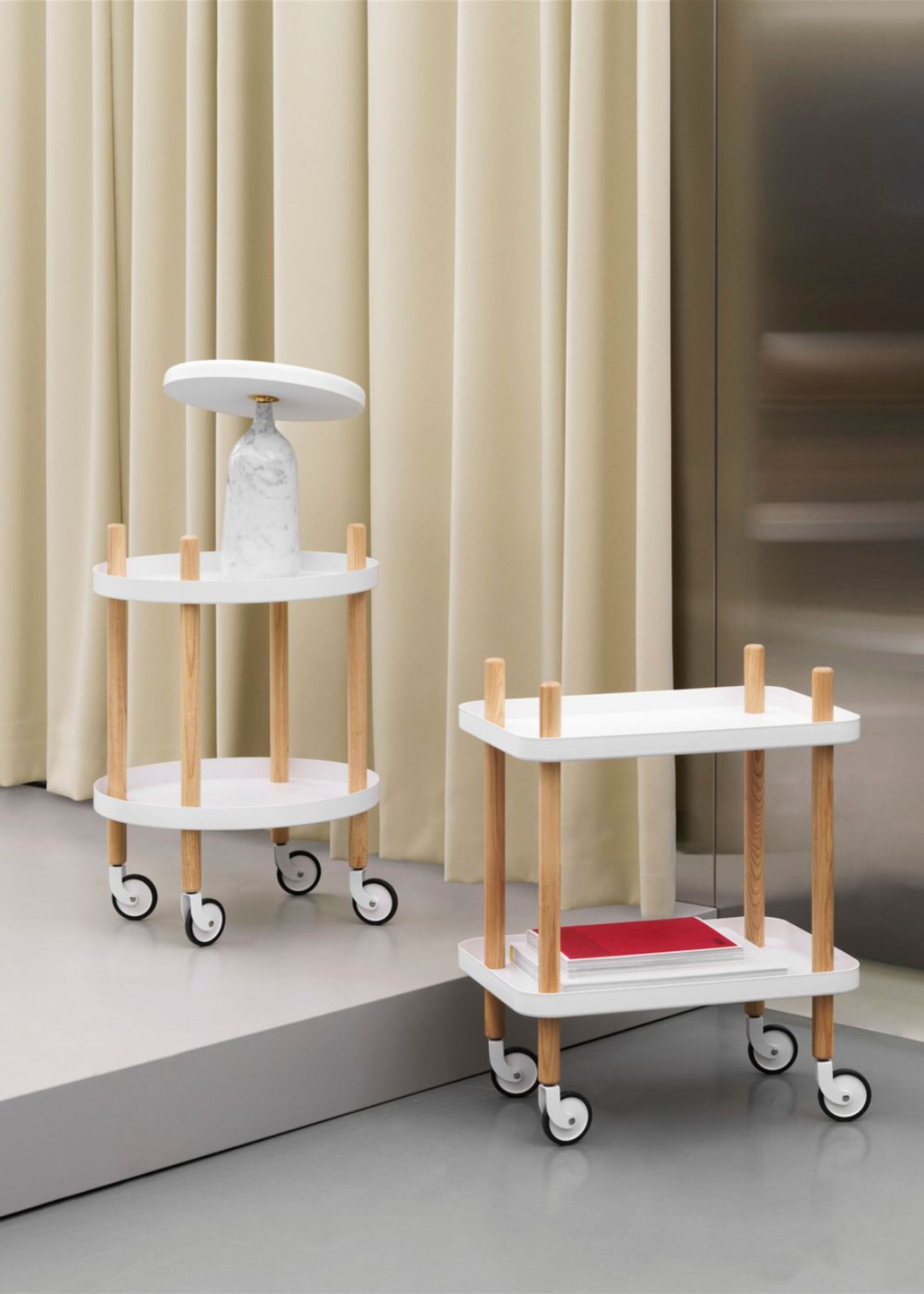 Normann Copenhagen - Rullebord - Block Table - Hvid