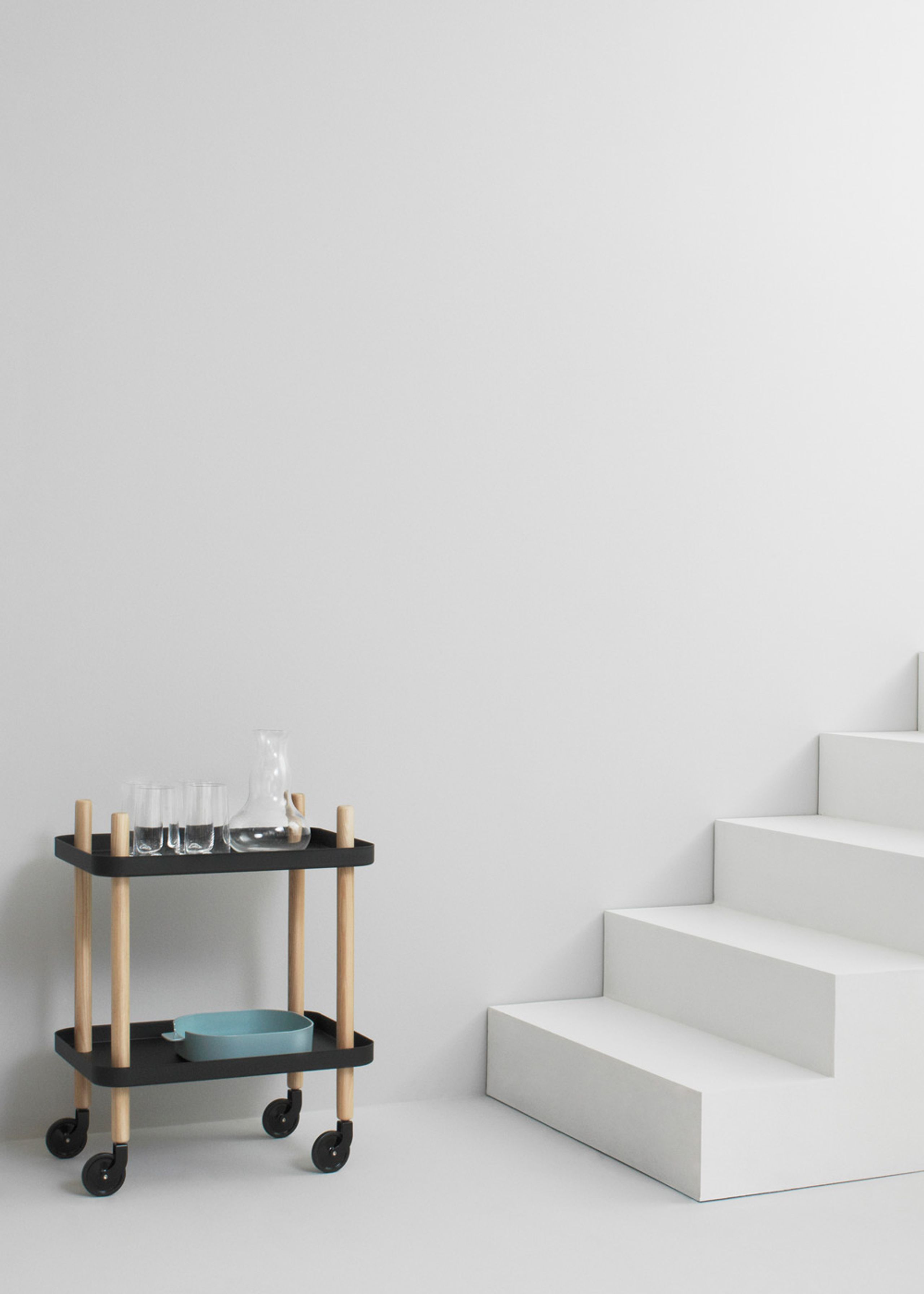 Normann Copenhagen - Rullebord - Block Table - Mørkegrå