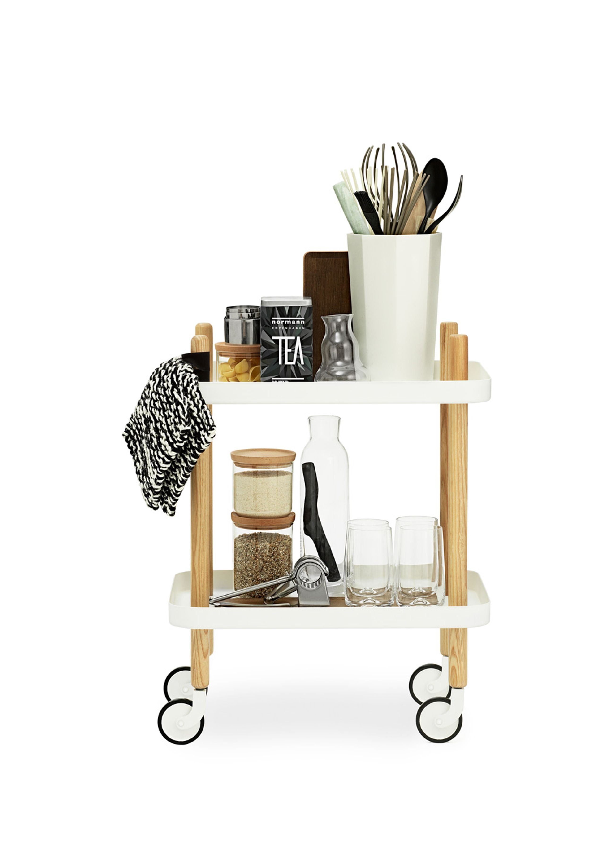 Normann Copenhagen - Rullebord - Block Table - Hvid