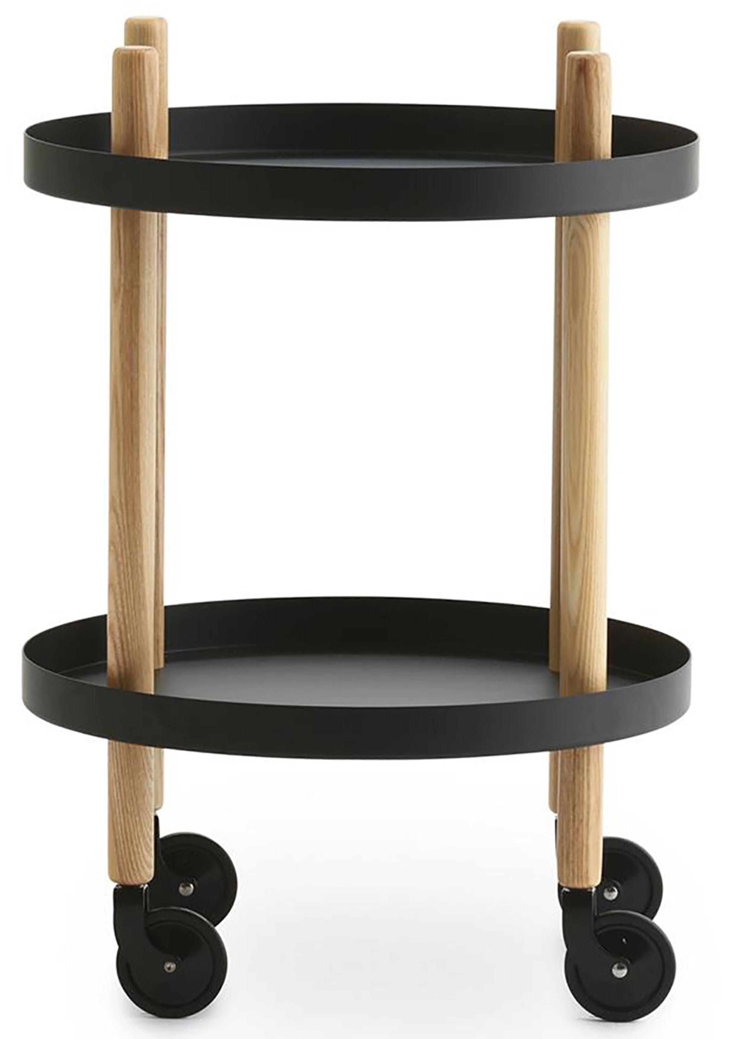 Normann Copenhagen - Trolley Table - Block Table - Black Ø45