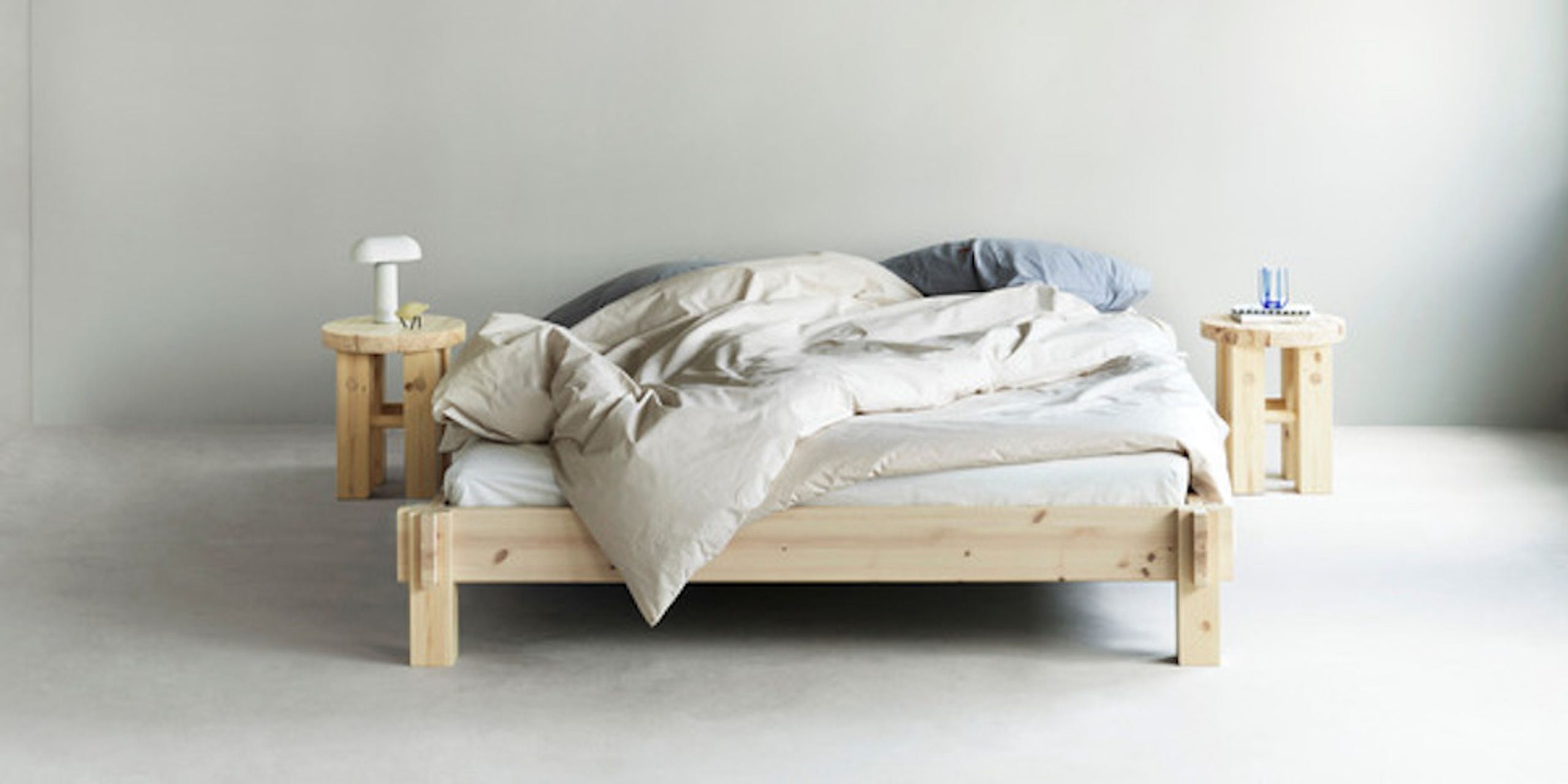 Normann Copenhagen - Bed frame - Notch Bed Frame - Pine - 180 X 200 Cm