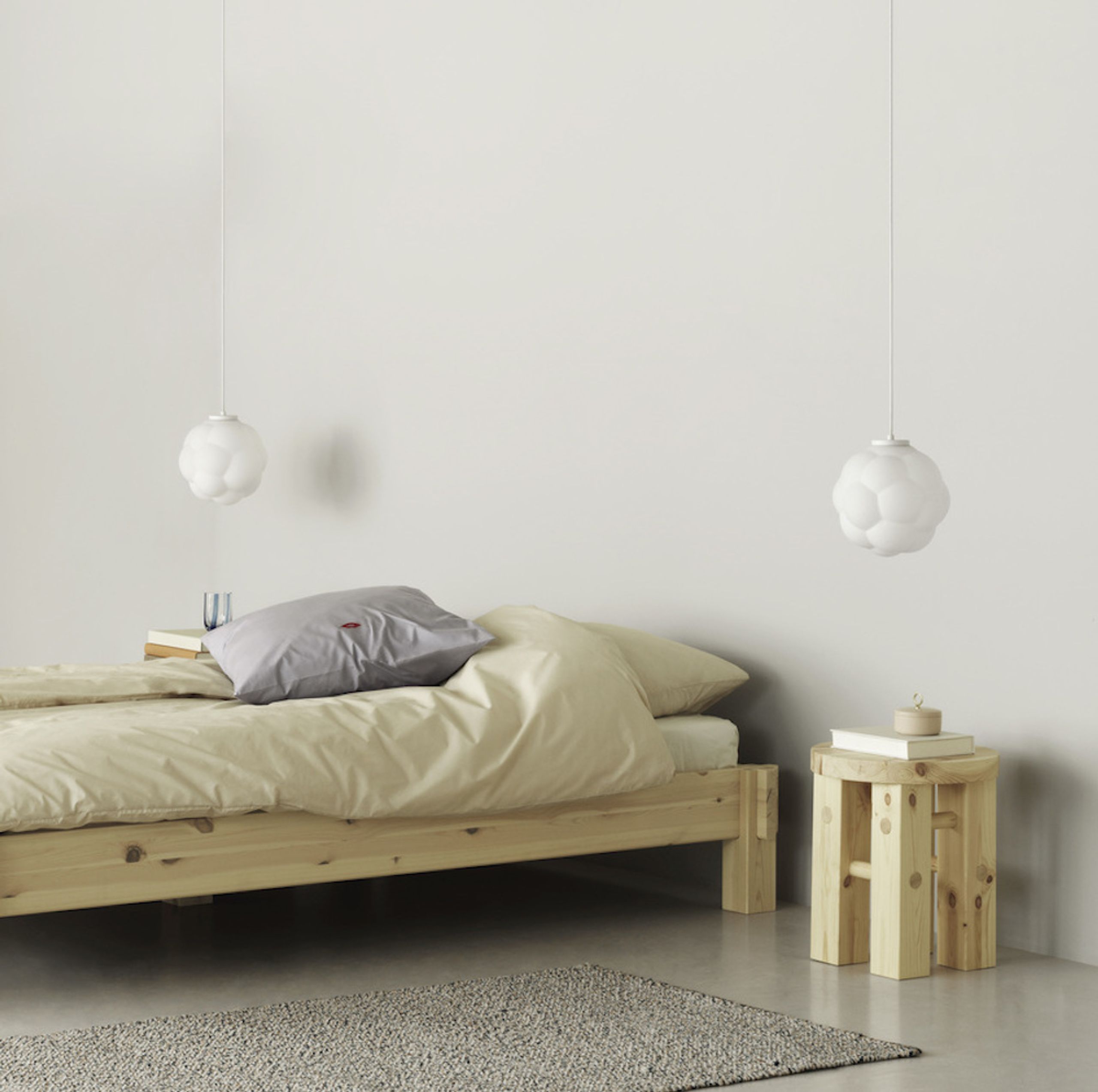 Normann Copenhagen - Bed frame - Notch Bed Frame - Pine - 180 X 200 Cm