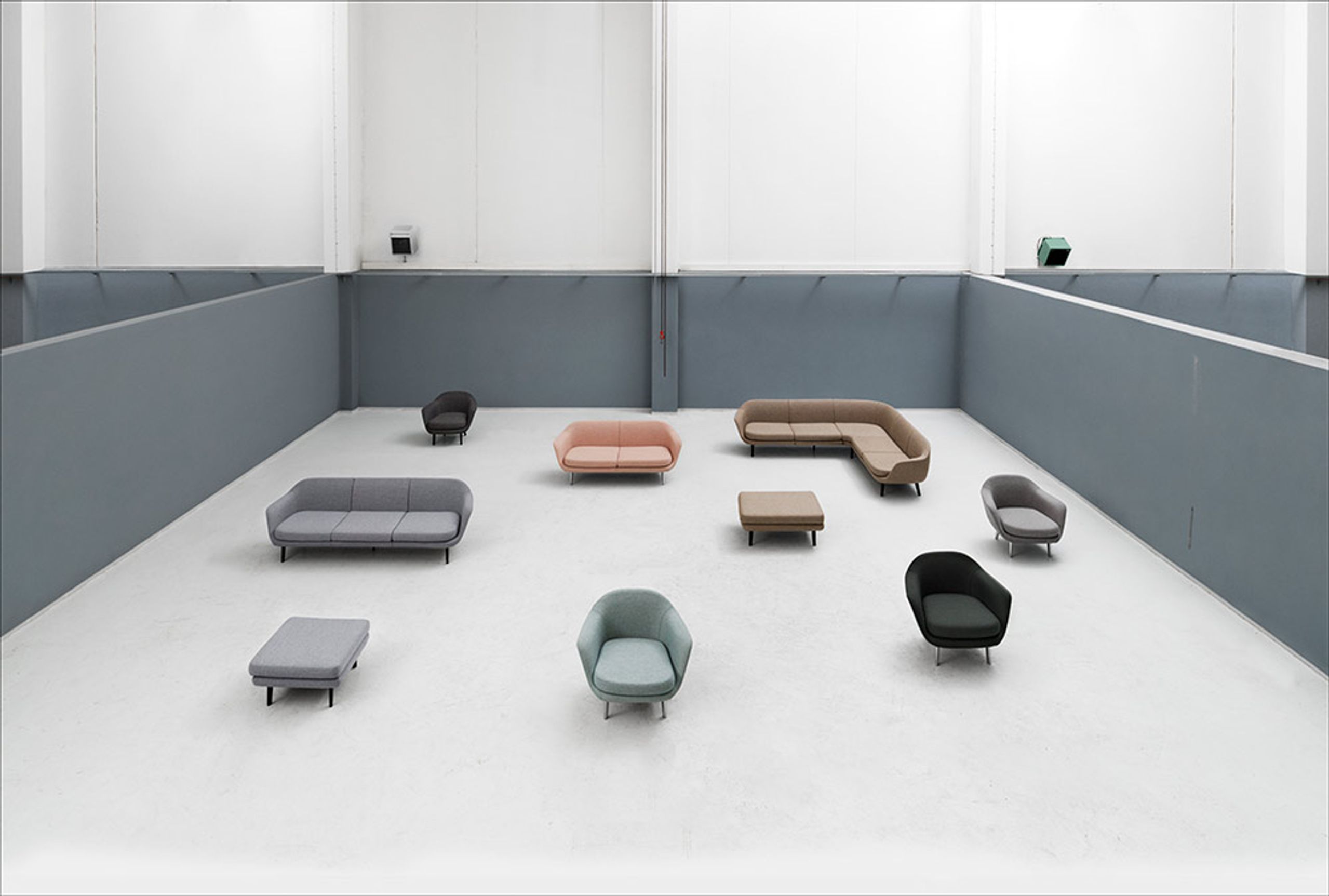 Normann Copenhagen - Sofa - Sum Modular Sofa 710 Pouf Large - Puf Stor 710