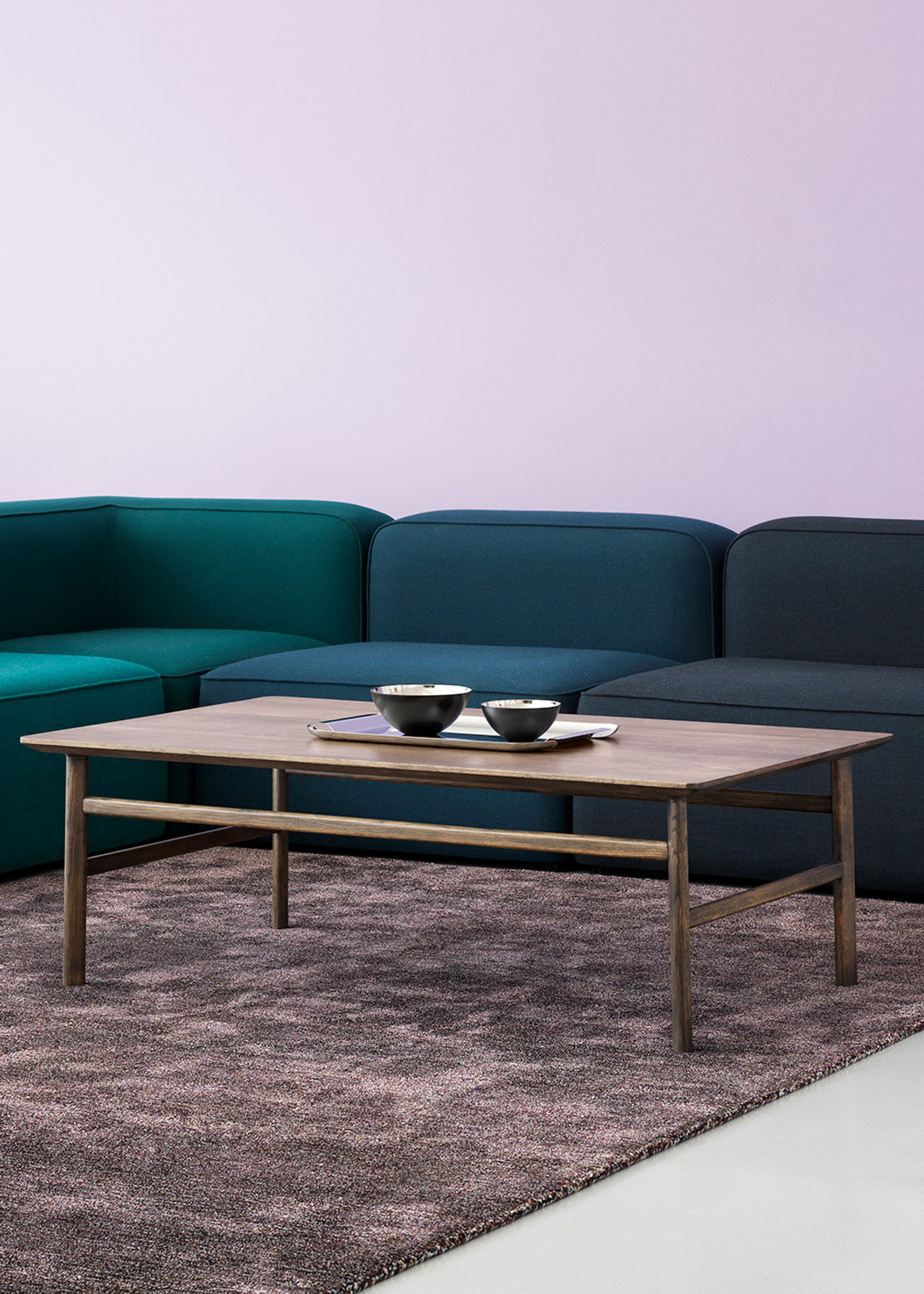 Normann Copenhagen - - Grow sofabord - Smoked Oak - 120x70