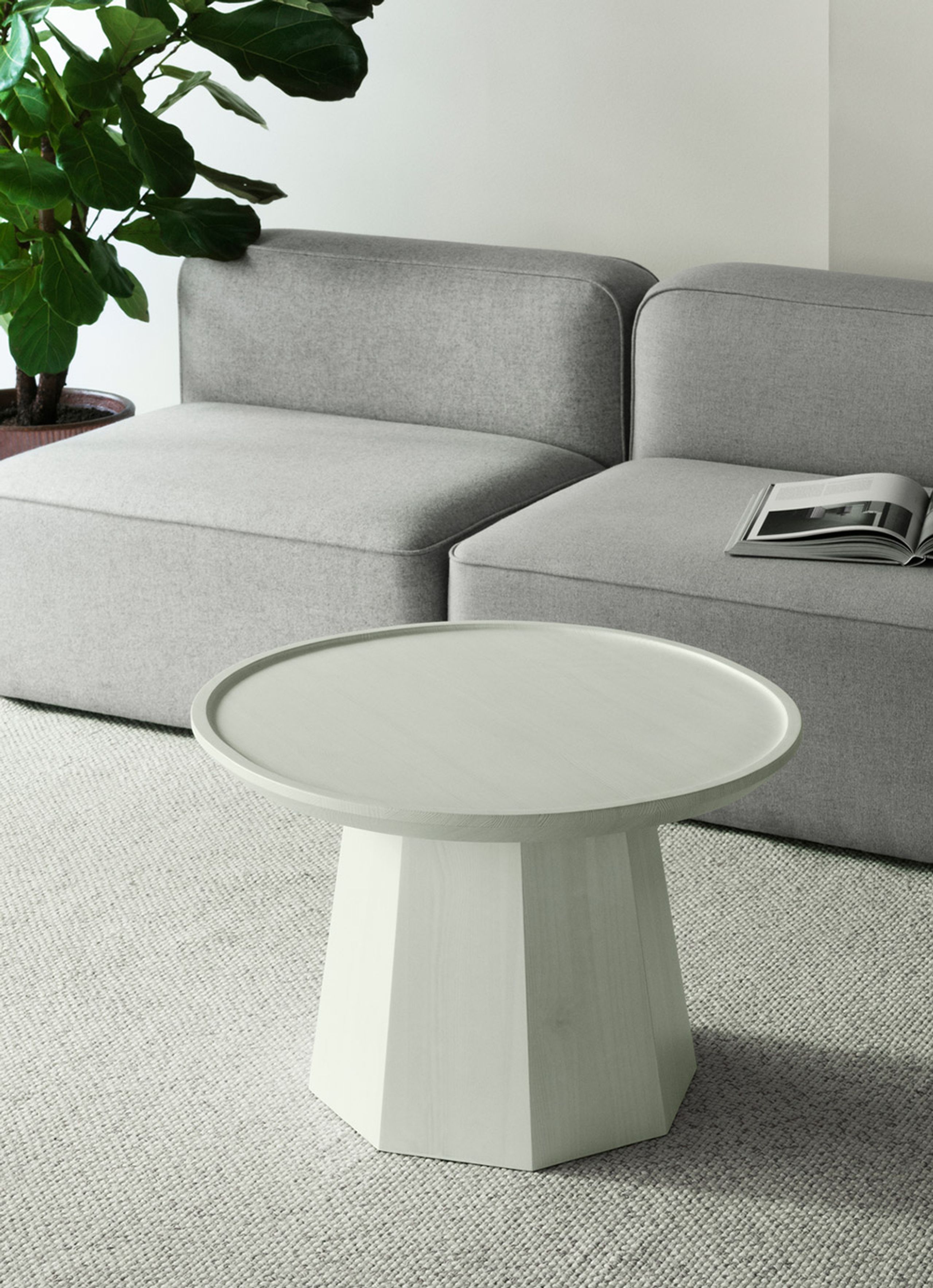 Normann Copenhagen - Mesa de centro - Pine table - Large - Rose