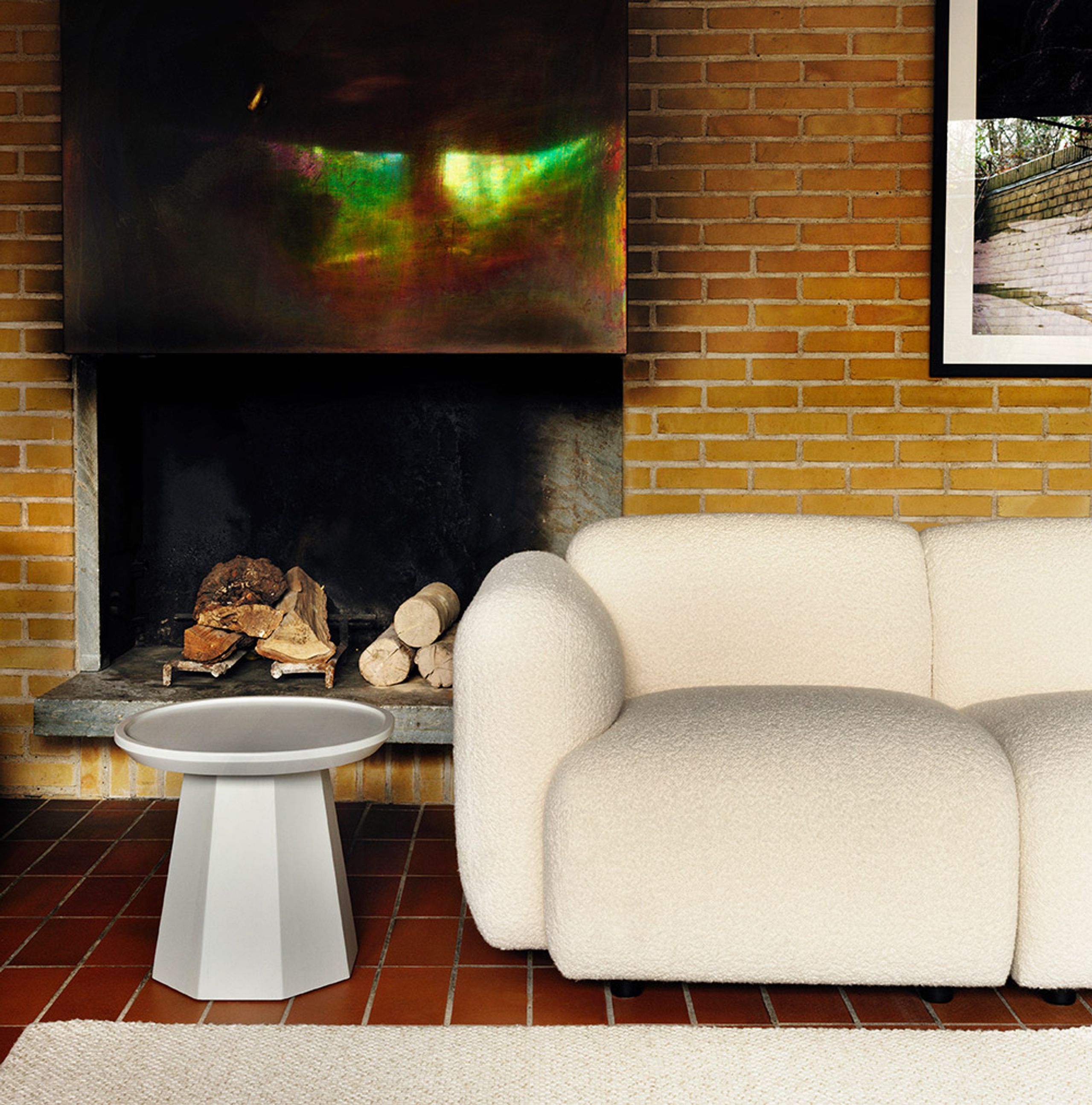 Normann Copenhagen - Mesa de centro - Pine table - Small - Rose