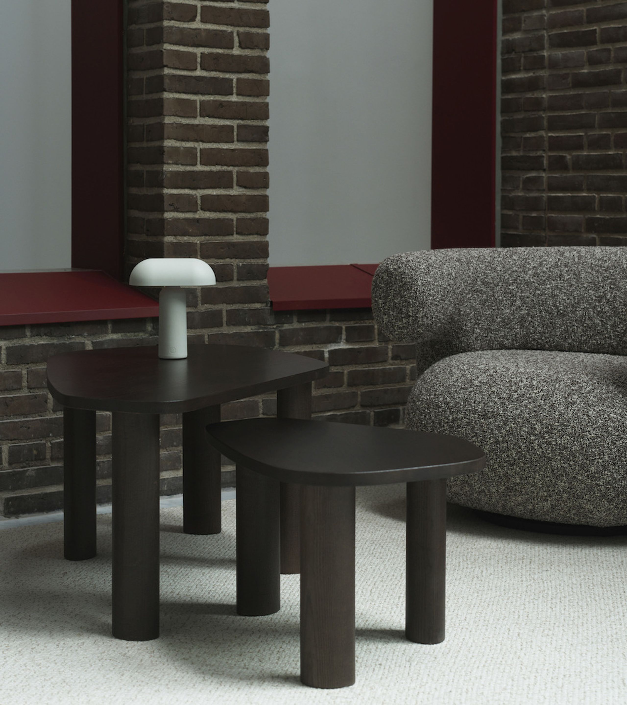 Normann Copenhagen - Sofabord - Sculp Coffee Table - Large - Brown Stained Ash