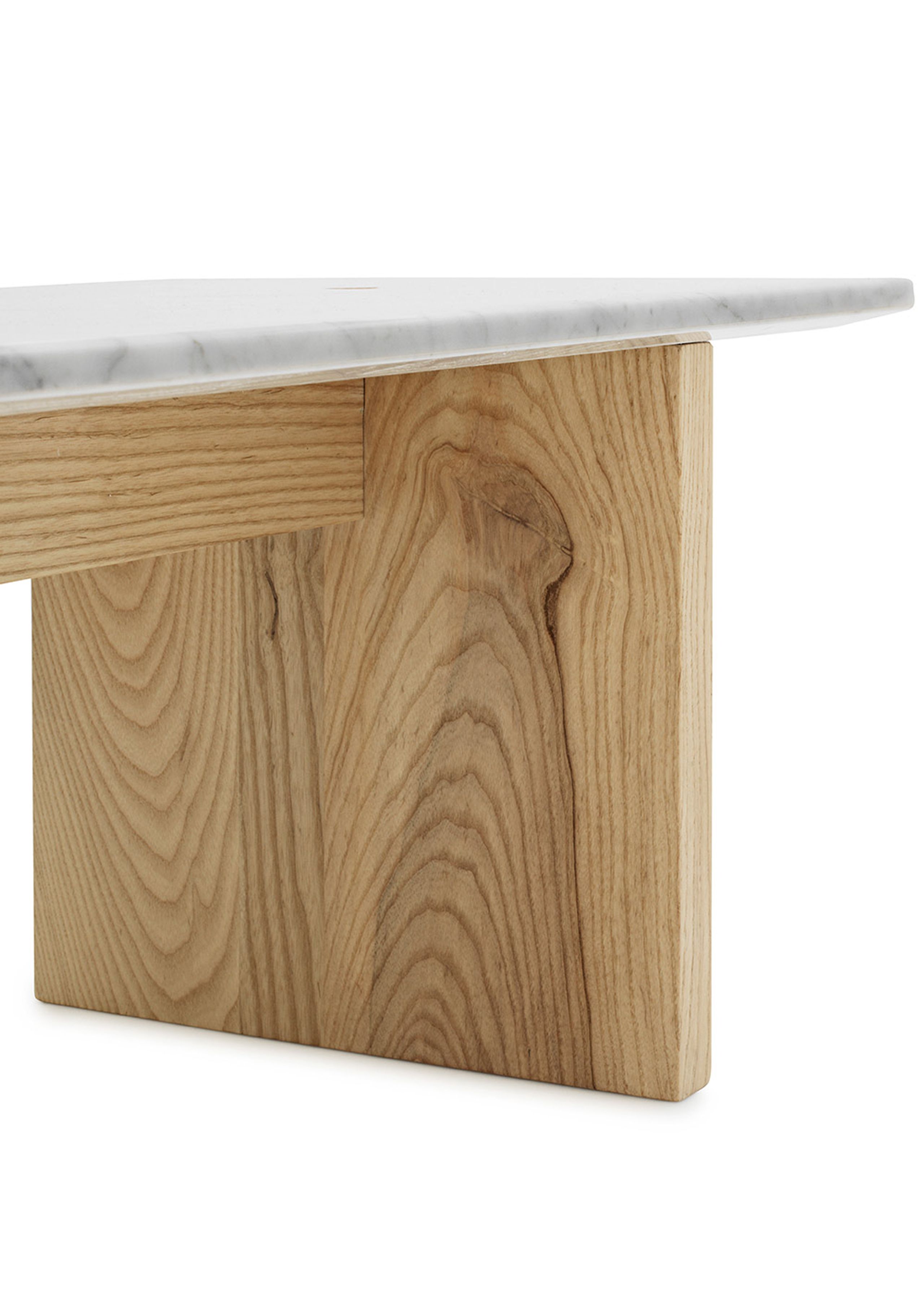 Normann Copenhagen - Coffee Table - Solid table - Ash / White
