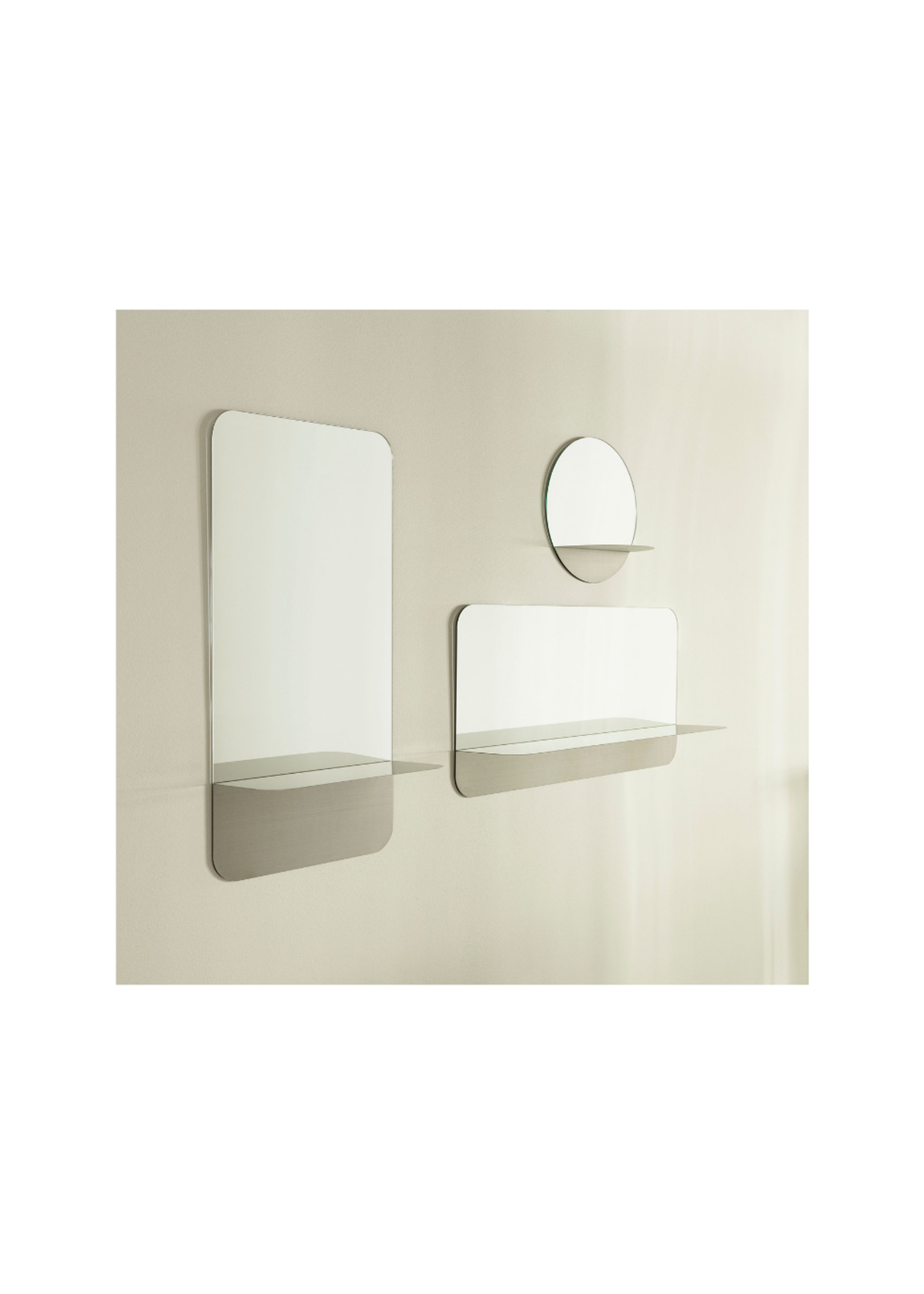 Normann Copenhagen - Mirror - Horizon Mirror - Stainless Steel Vertical