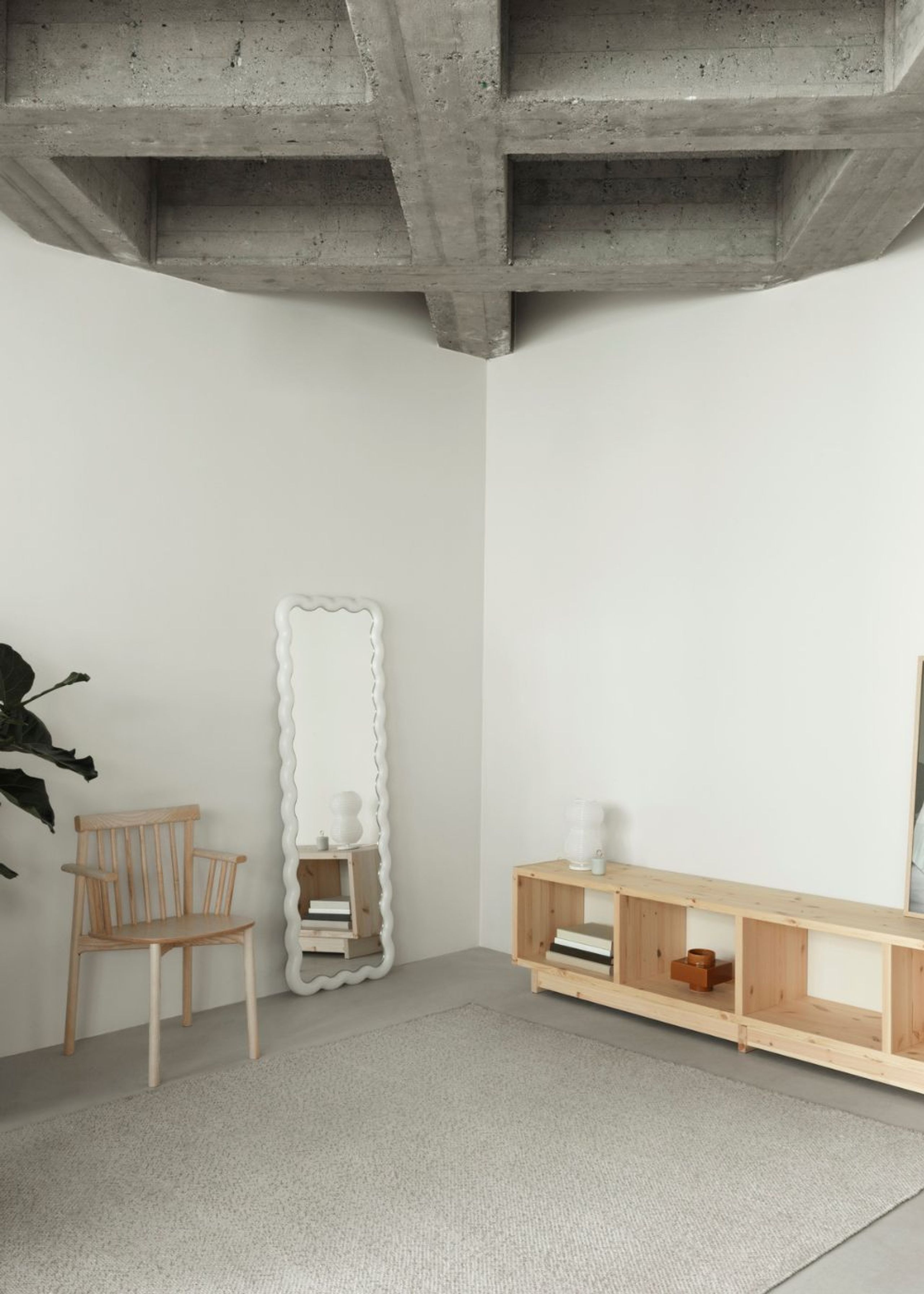 Normann Copenhagen - Espelho - Illu Mirror - White - 160 x 55 cm