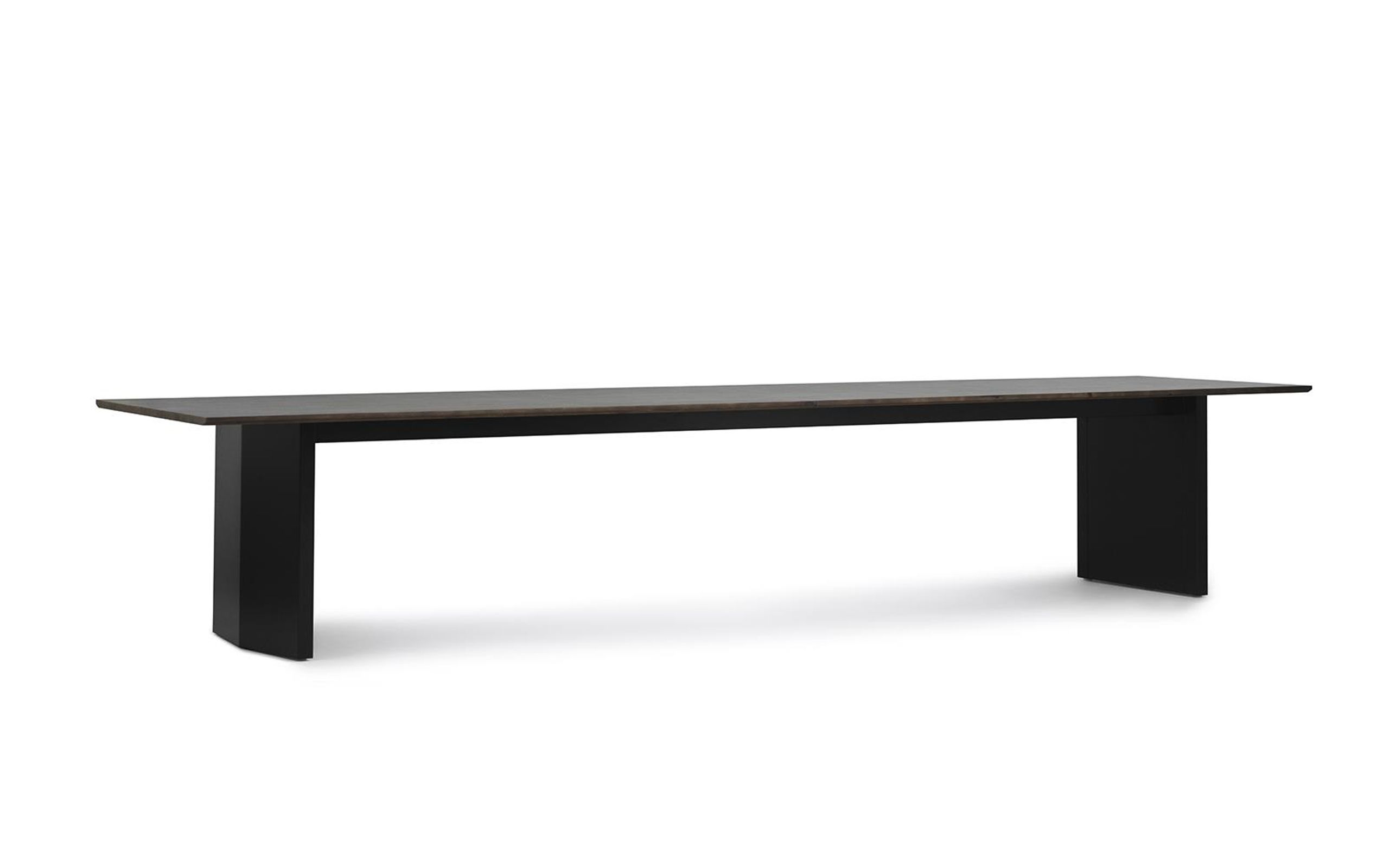 Normann Copenhagen - Tavolo da pranzo - Panel Table 100 X 420 Cm - Black/Dark Brown