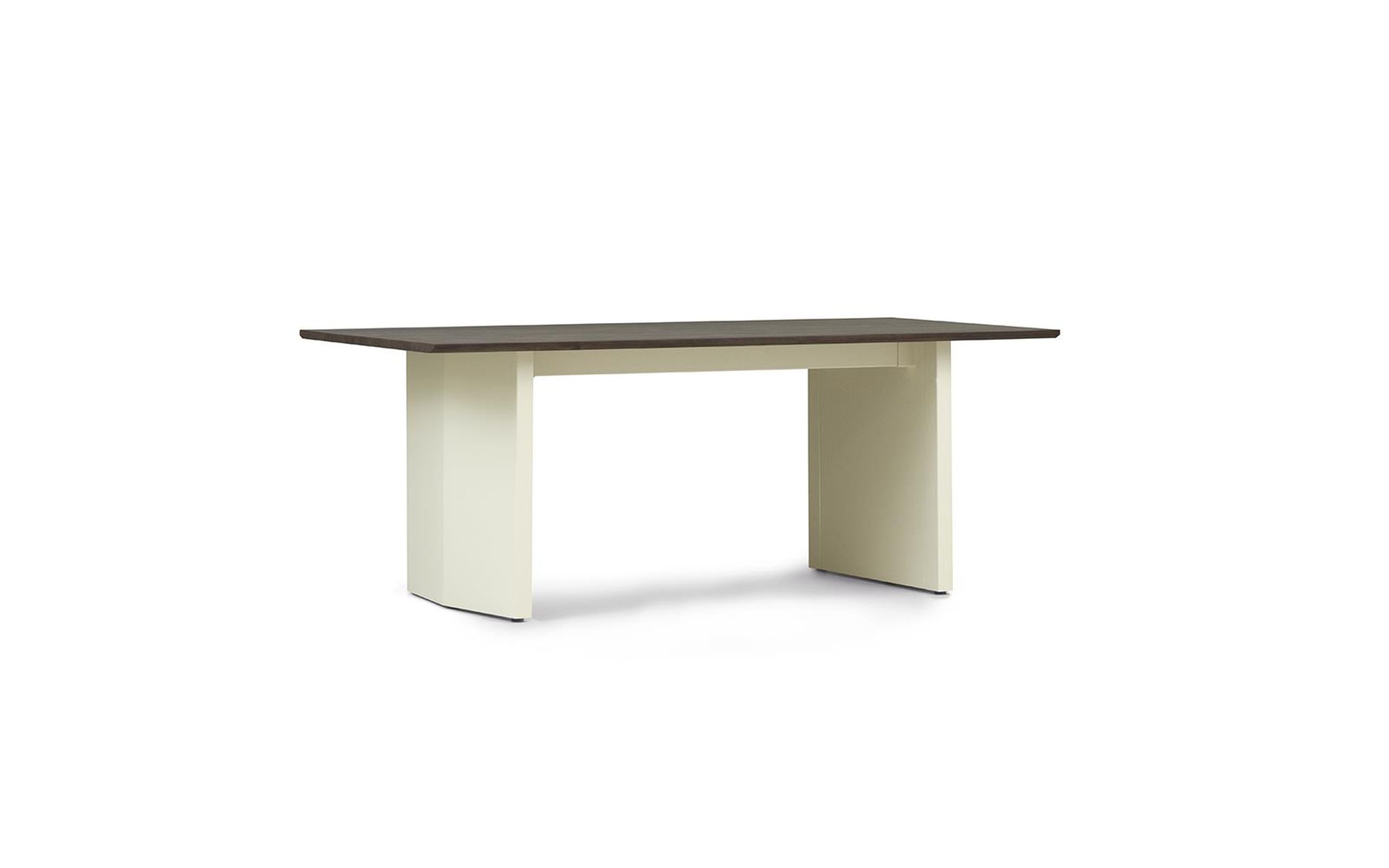 Normann Copenhagen - Esstisch - Panel Table 90 X 200 Cm - Creme/Dark Brown