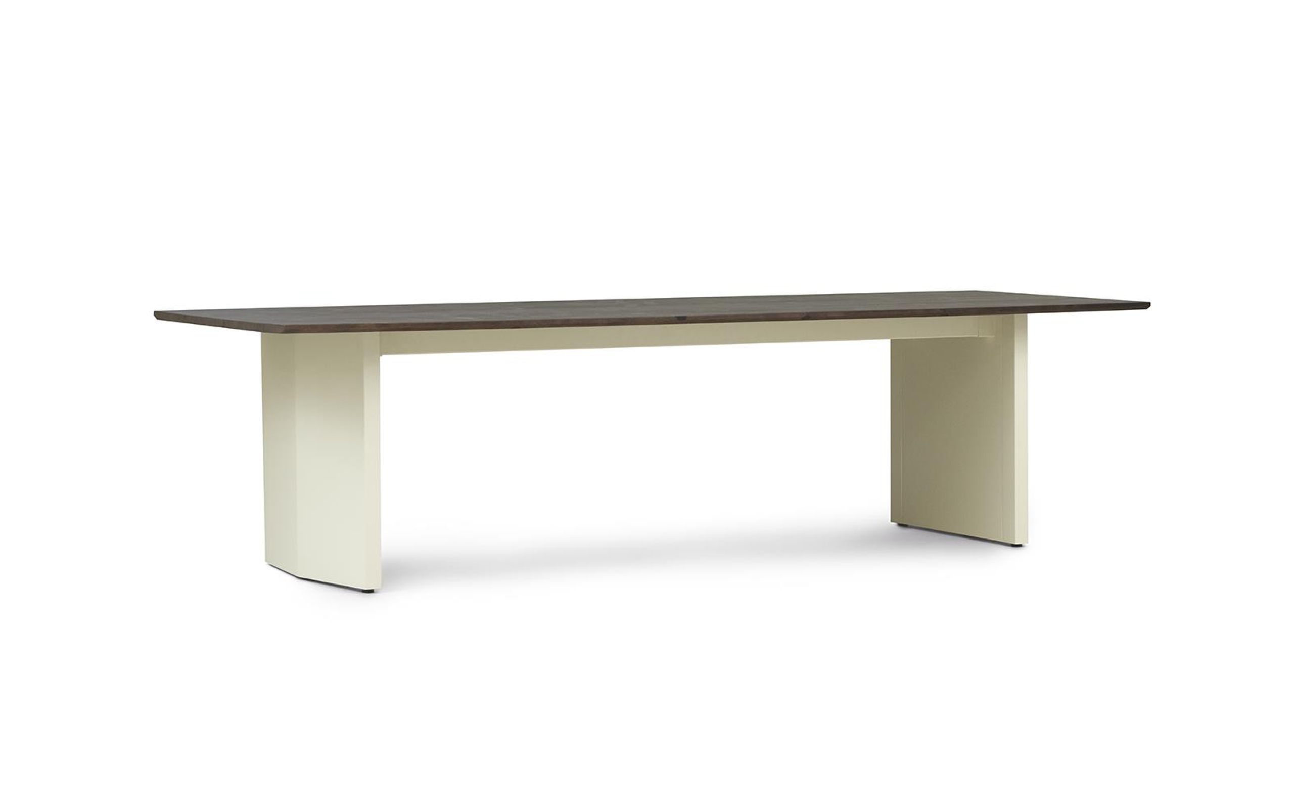 Normann Copenhagen - Spisebord - Panel Table 90 X 300 Cm - Creme/Dark Brown