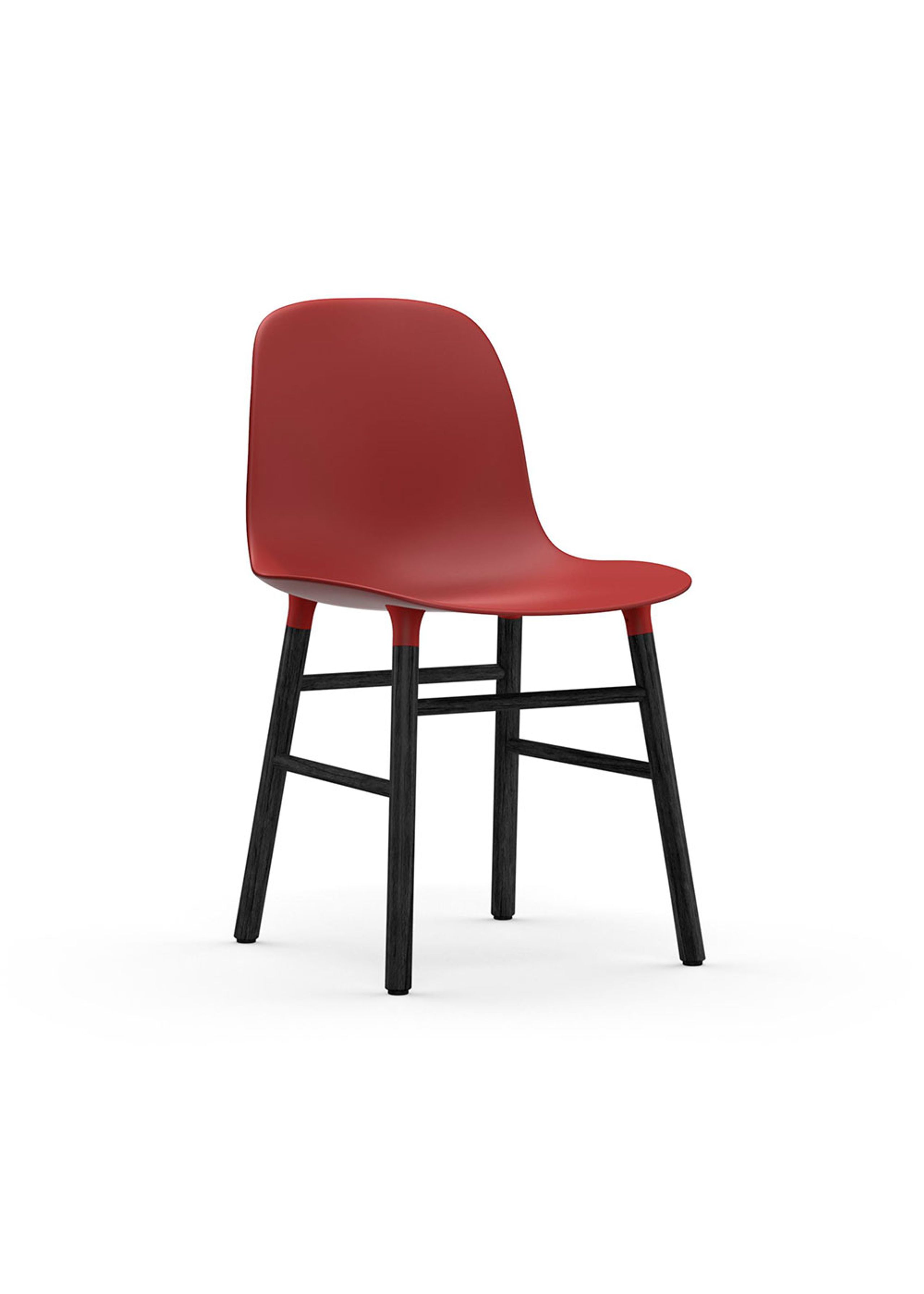 Normann Copenhagen - Silla de comedor - Form Chair Wood - Red/Black