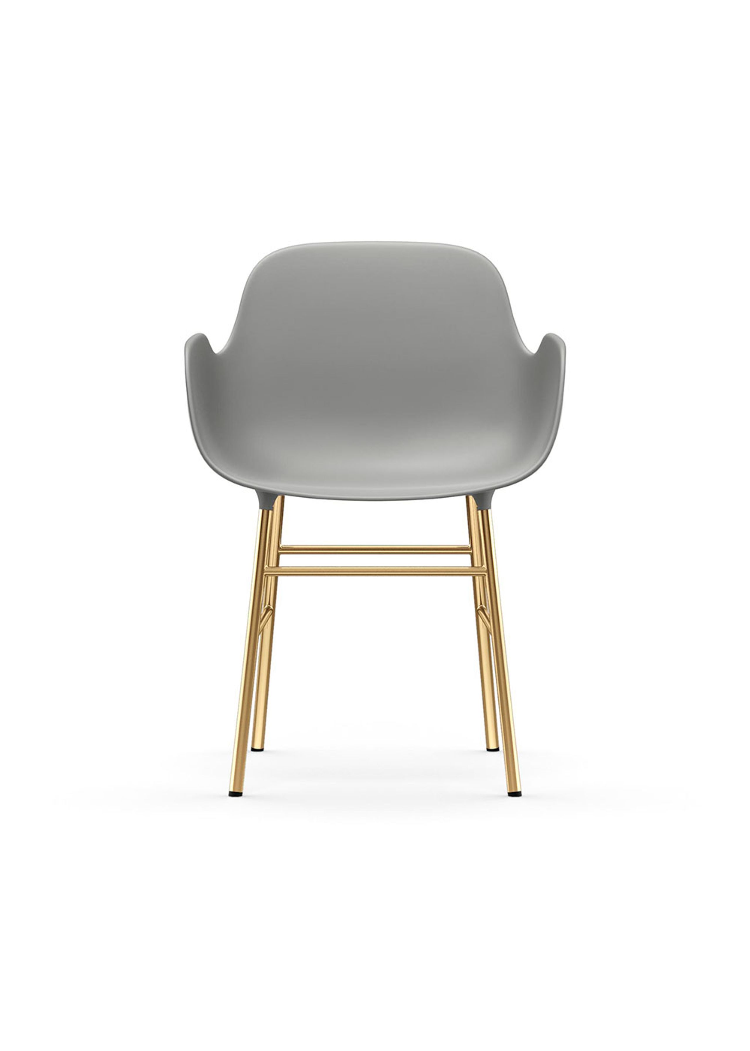 Normann Copenhagen - Dining chair - Form Armchair Steel - Brass / Grey