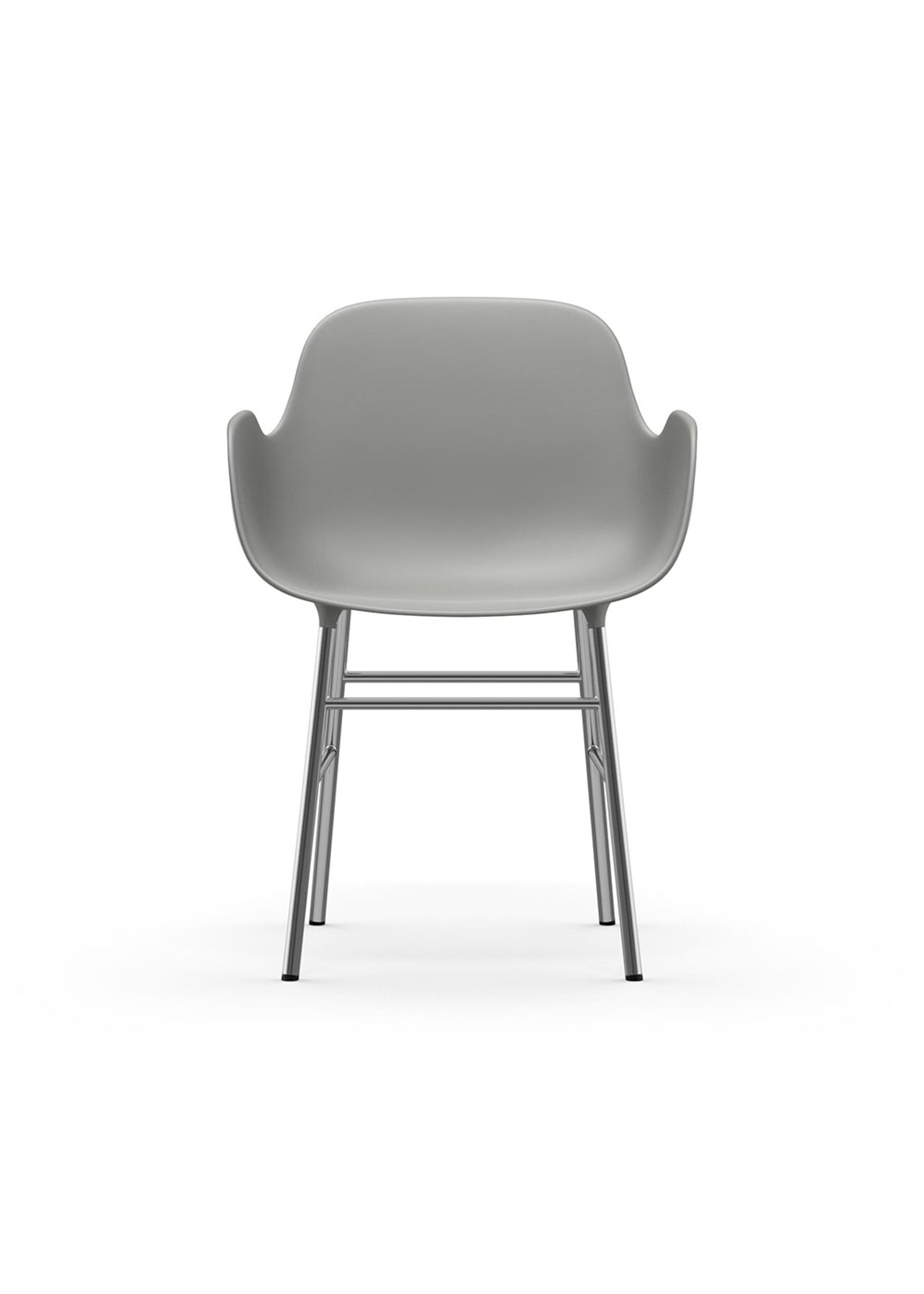 Normann Copenhagen - Dining chair - Form Armchair Steel - Chrome / Grey