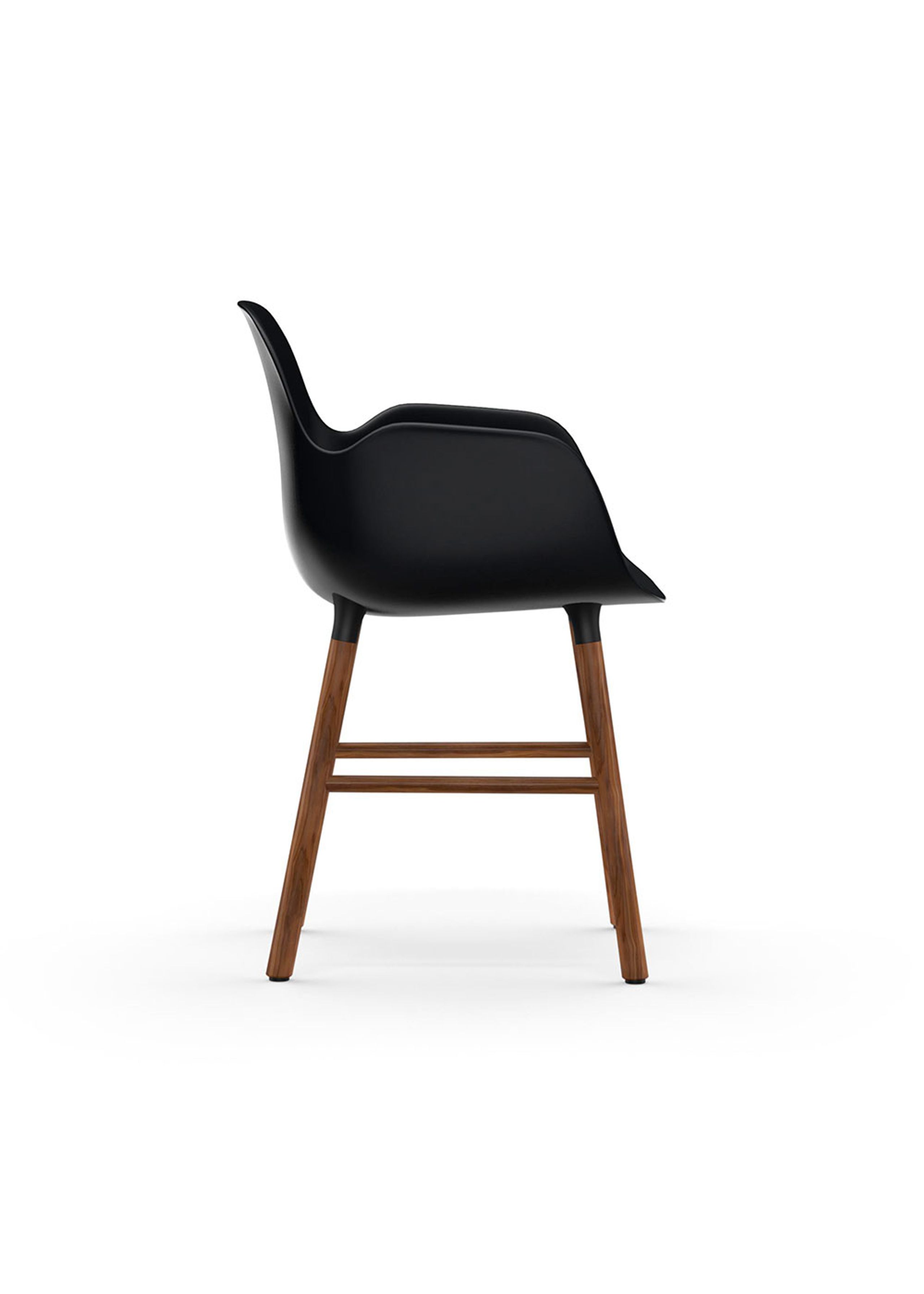 Normann Copenhagen - Dining chair - Form Armchair Wood - Walnut / Black