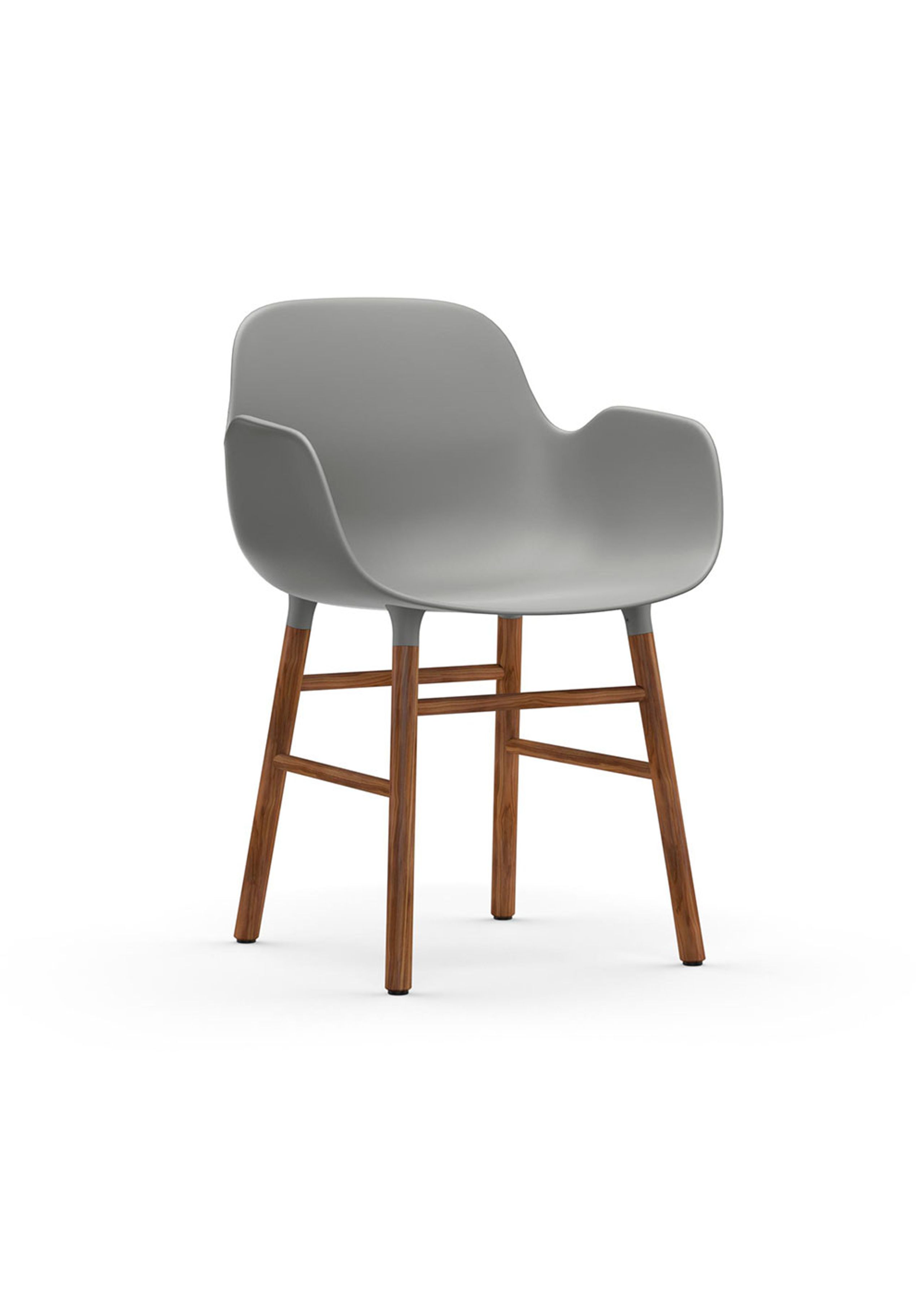 Normann Copenhagen - Chaise à manger - Form Armchair Wood - Walnut / Grey