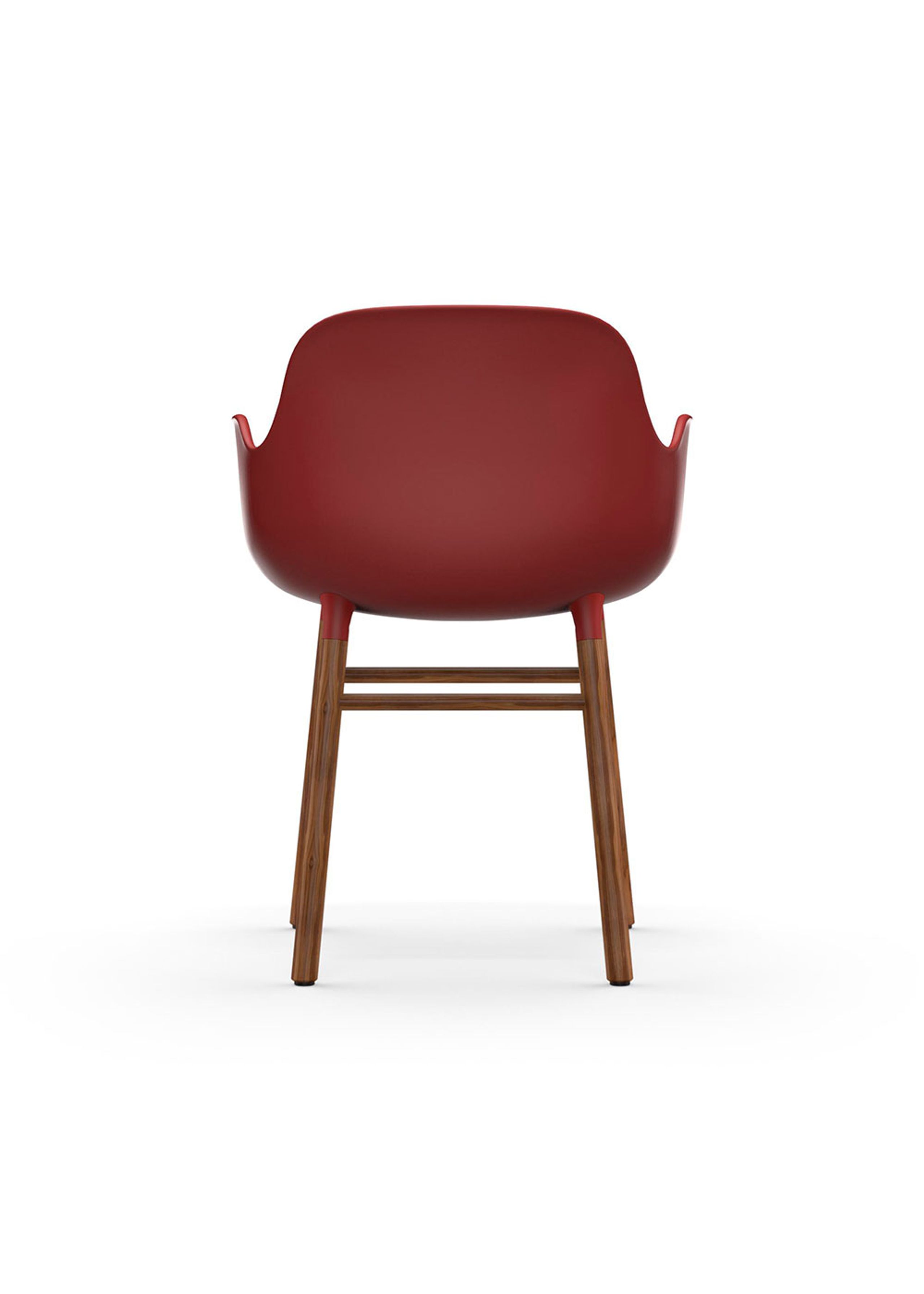Normann Copenhagen - Dining chair - Form Armchair Wood - Walnut / Red